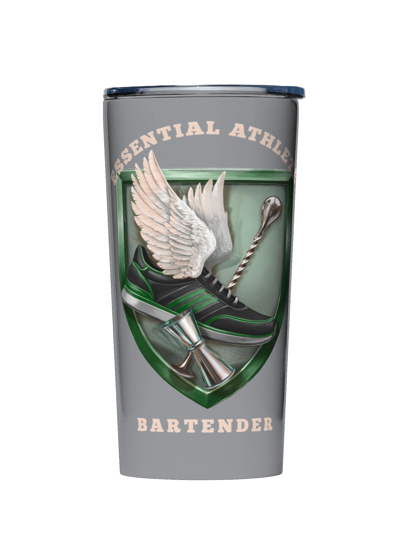 Shield Series: Bartender Edition (Silver) Tumbler product image (1)