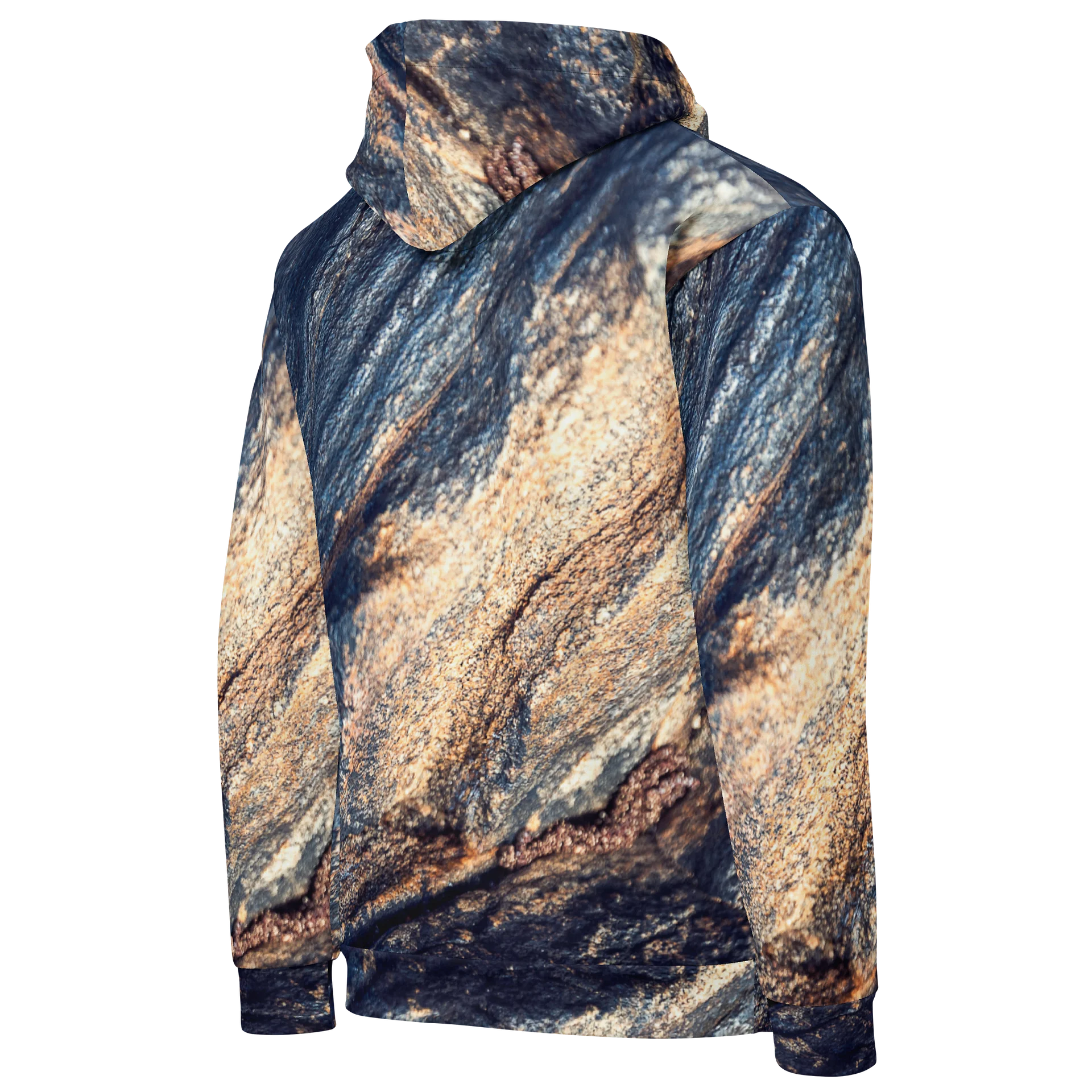 Obsidian Vein All-Over Print Unisex Cotton Streetwear Hoodie product image (4)