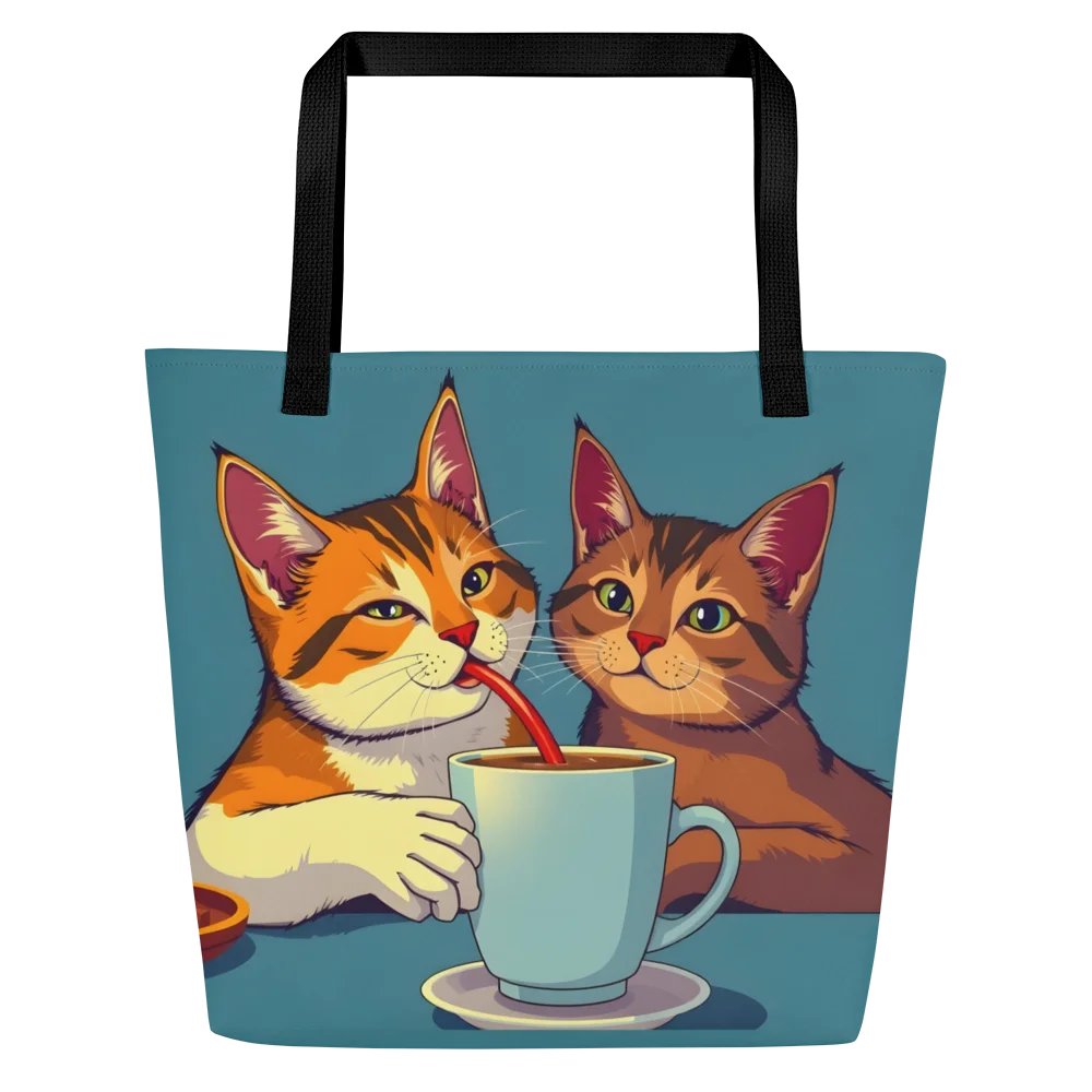 Large Tote Bag w/ Pocket-Sip Happens product image (1)