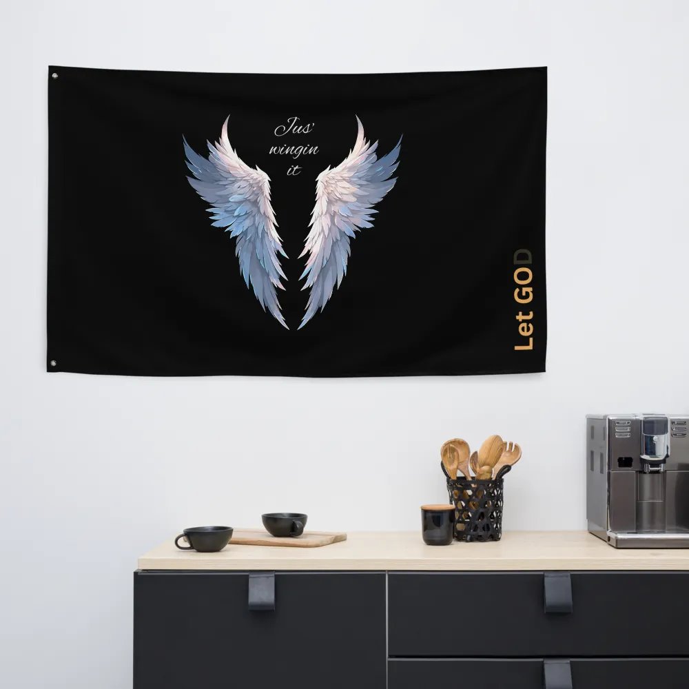 Divine Wings All-Over Print Flag product image (6)