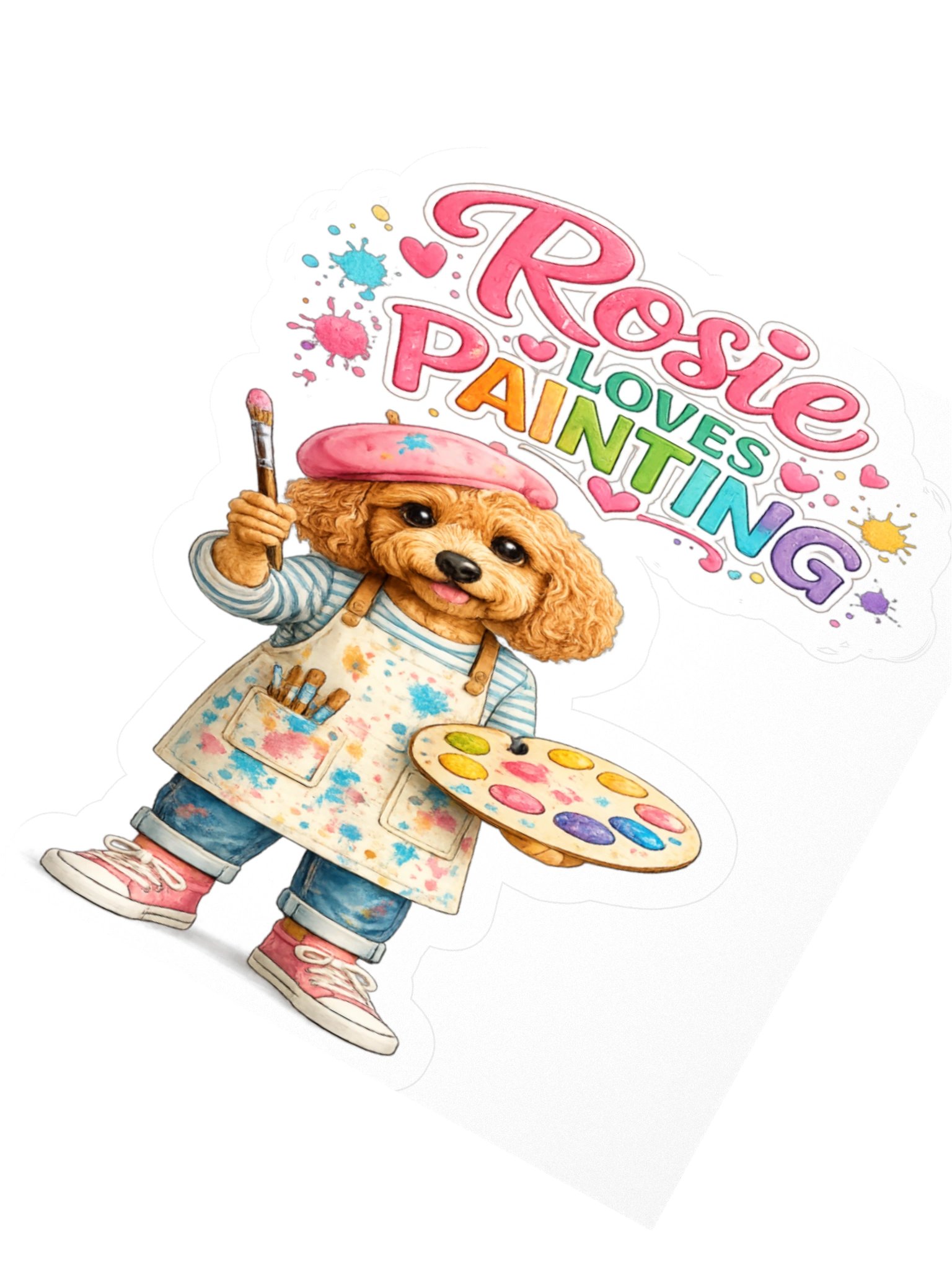 Rosie Loves Painting Sticker product image (2)