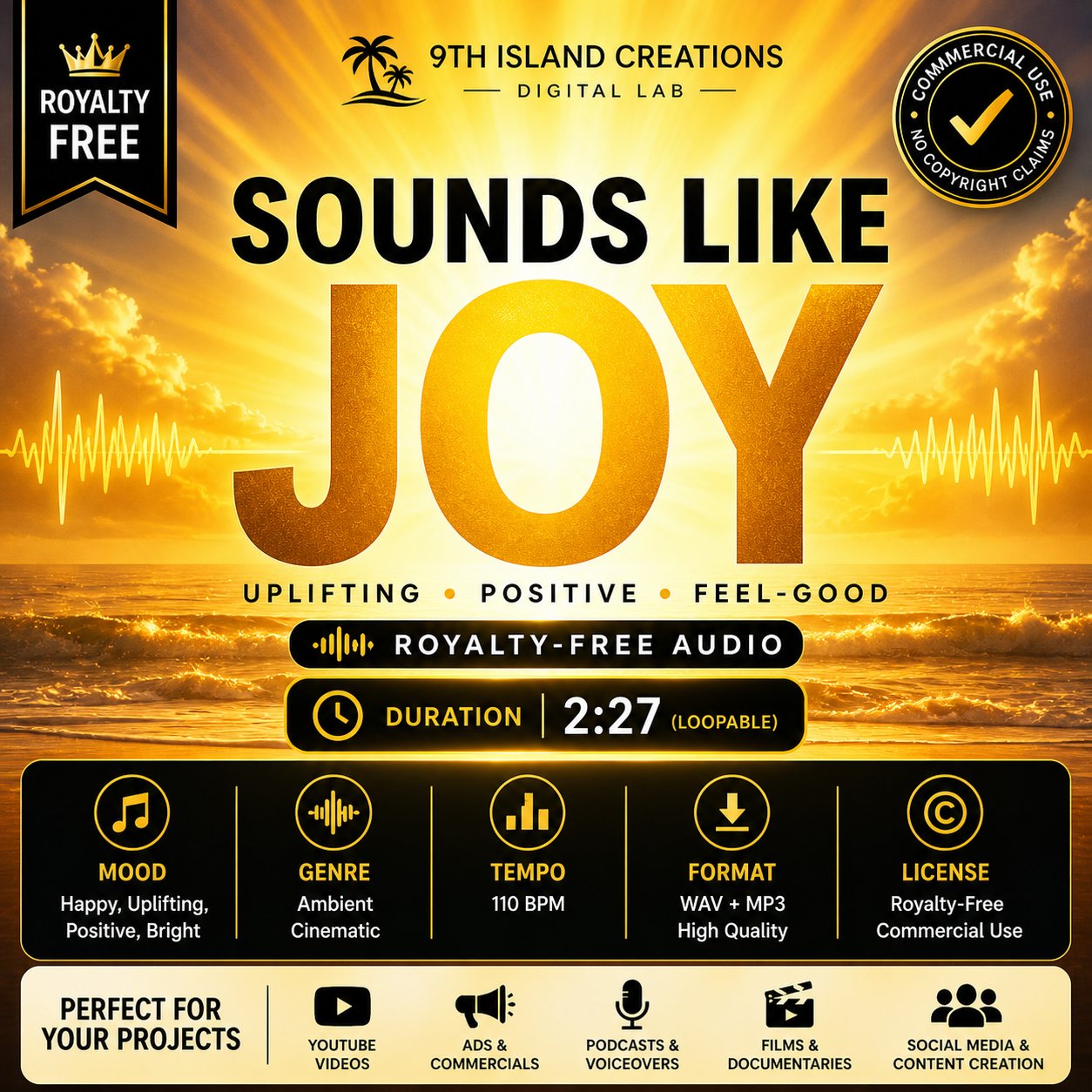 Commercial Sound “This Sound Feels Like Joy | Instant Good Vibes” product image (1)