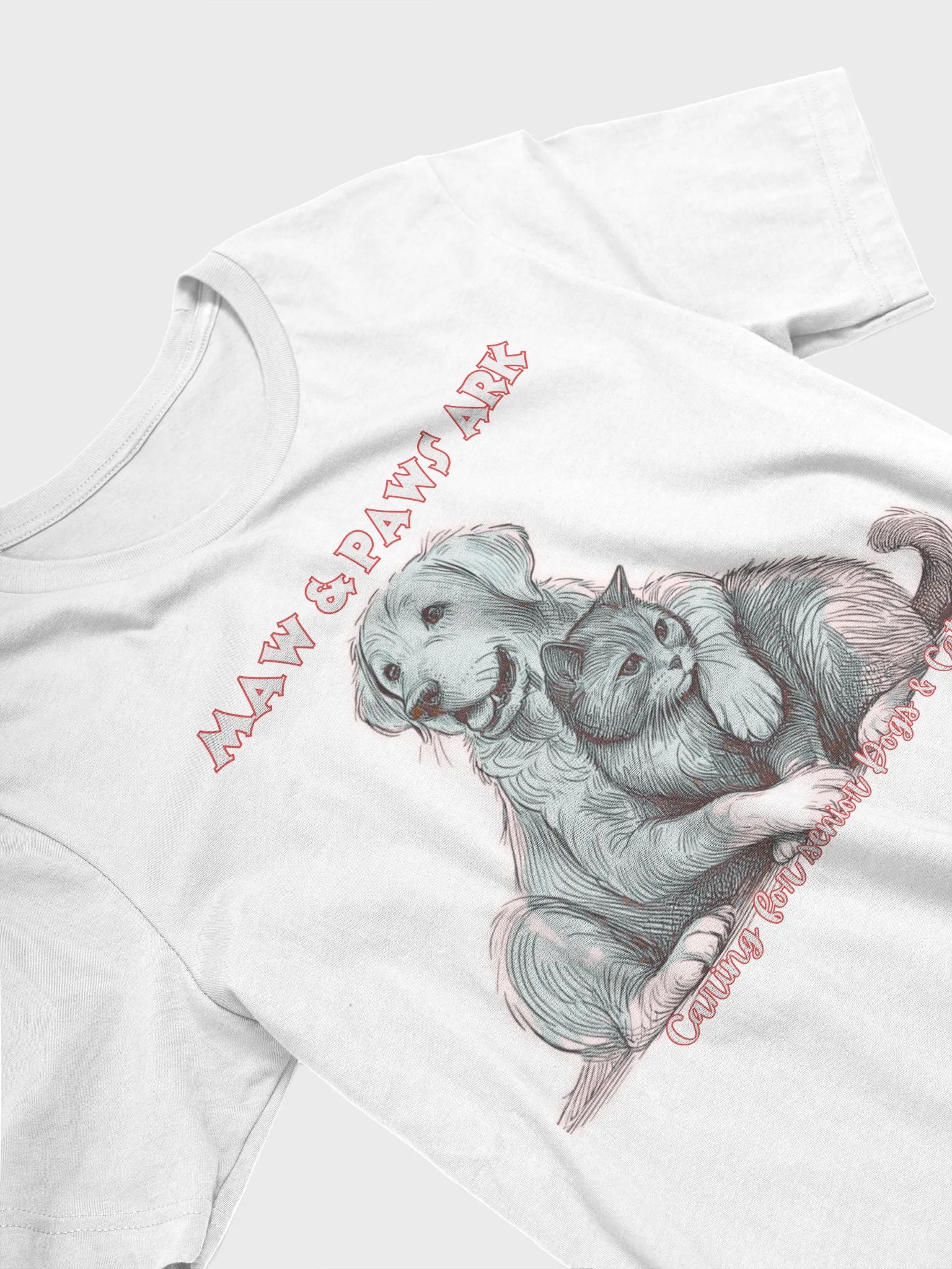 dog and cat t-shirt product image (3)