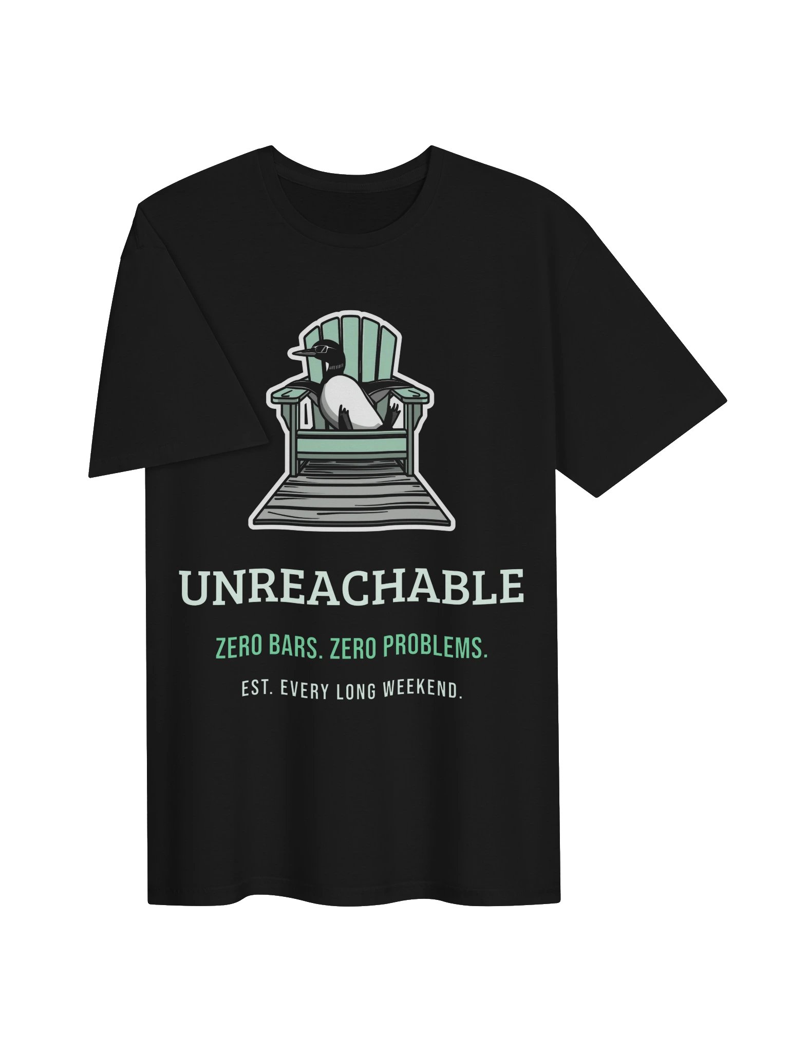 Lake Life Shirt Ideas – Unreachable, Zero Bars Zero Problems product image (3)