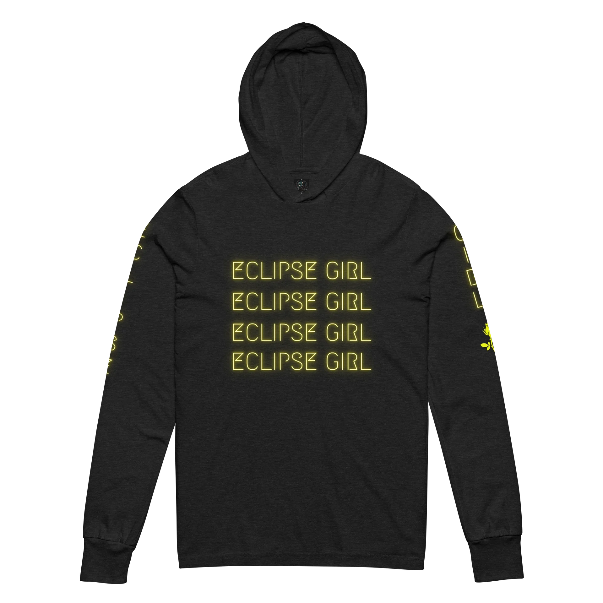 Solar Flare “Eclipse Girl” Hooded Long Sleeve T-Shirt product image (1)