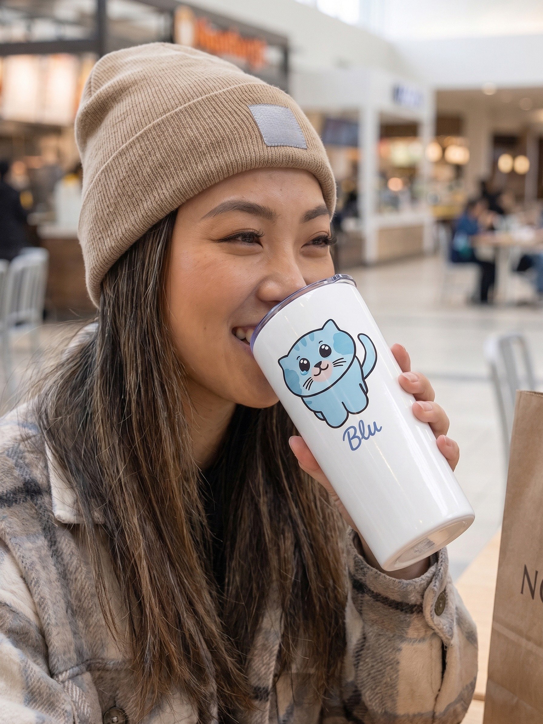 Blu Kitty Cat Tumbler product image (3)