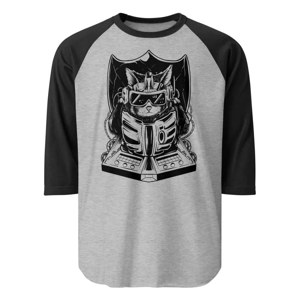 Techno Cat || Tultex Raglan Tee product image (1)