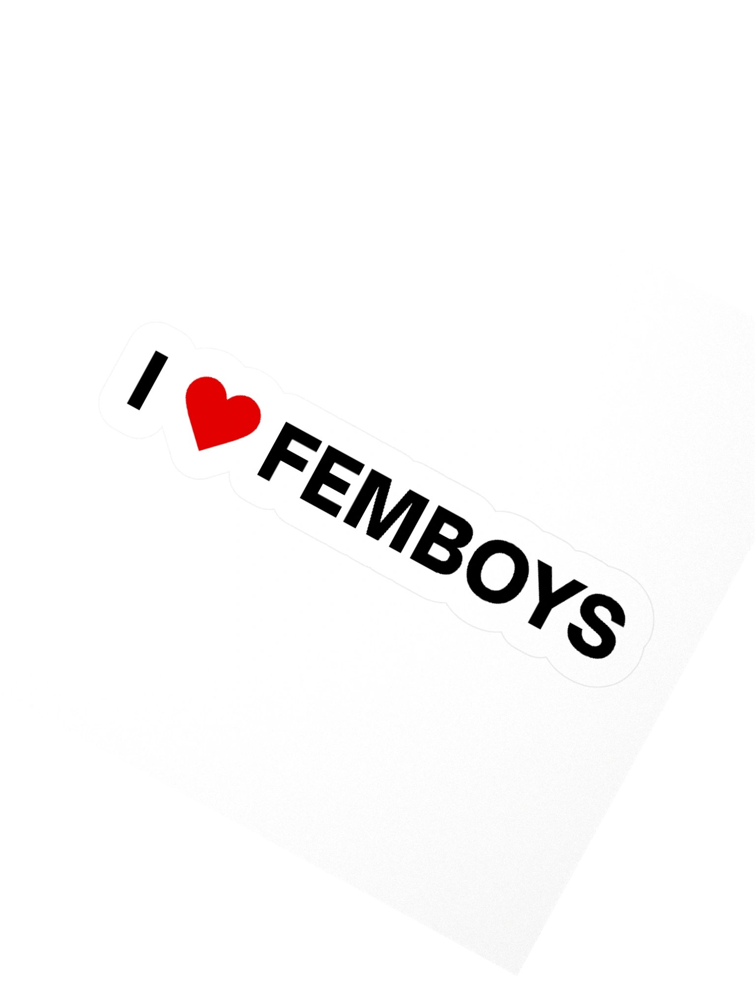 I Love Femboys Sticker product image (2)