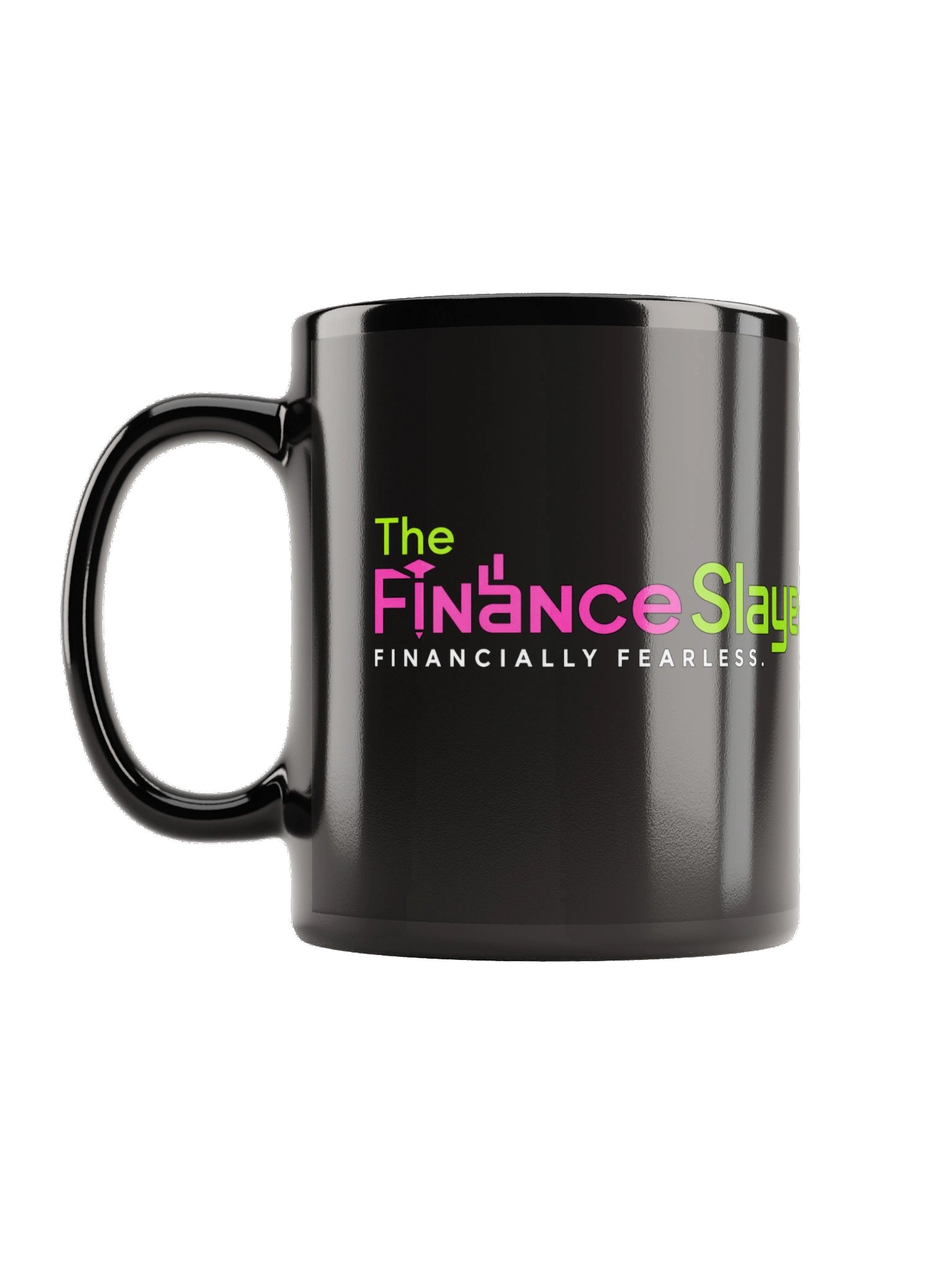 The Finance Slayer™ Black Glossy Mug | Financially Fearless Coffee Mug | Premium Ceramic Coffee Cup product image (1)