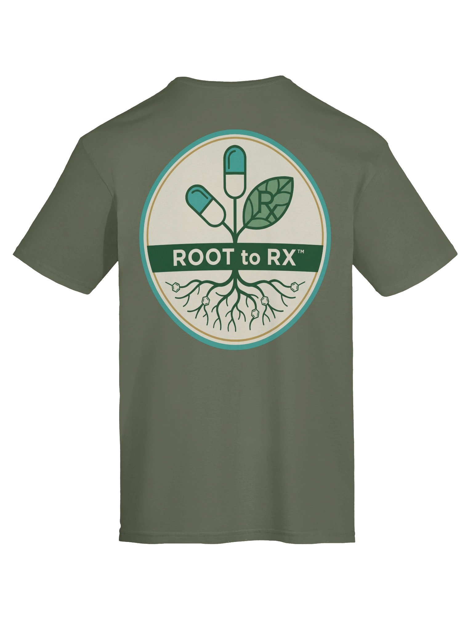 Root to Rx Logo Tee (Military Green) product image (7)