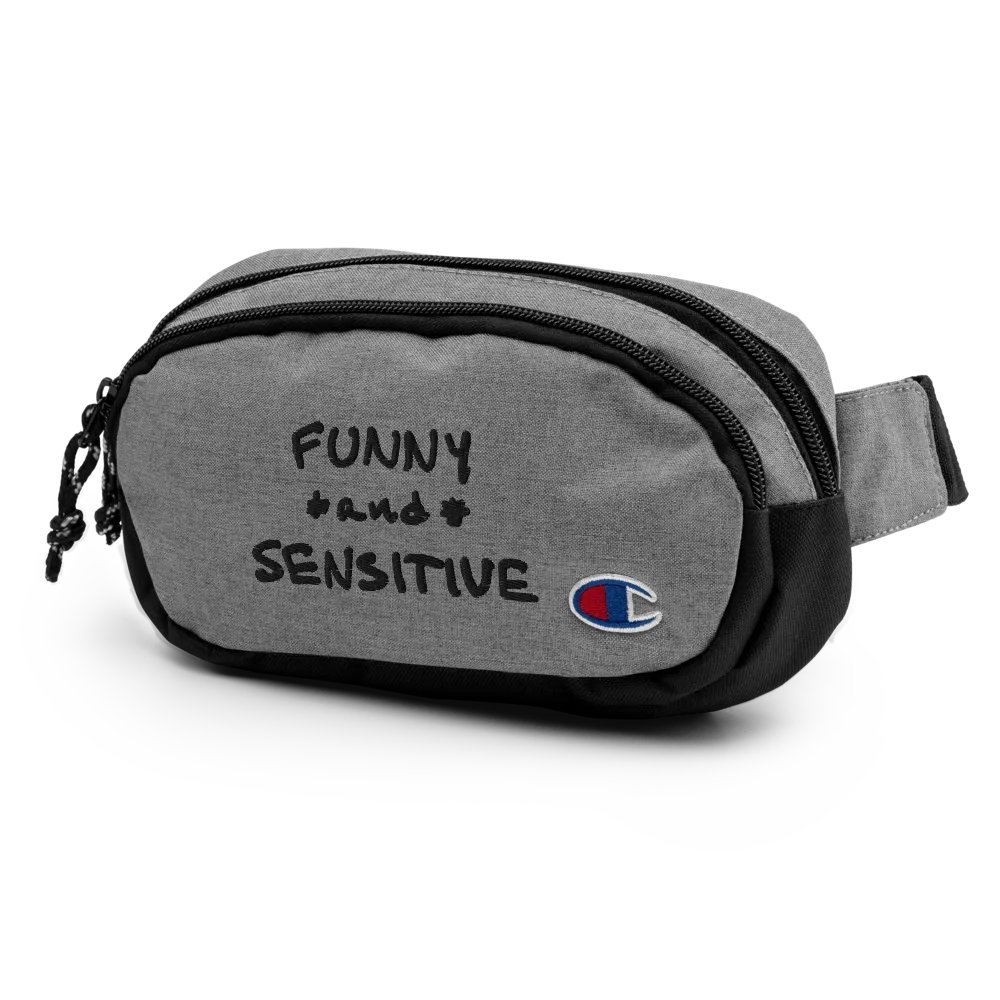 FUNNY *and* SENSITIVE (black thread) champion fanny pack product image (4)
