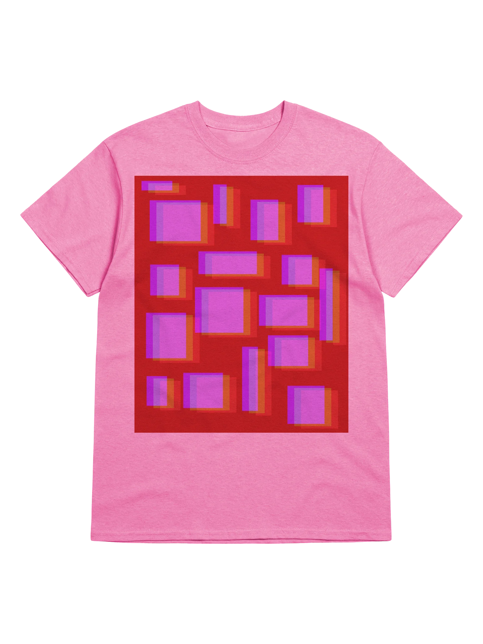Vibrant Layered Rectangles T-Shirt product image (5)
