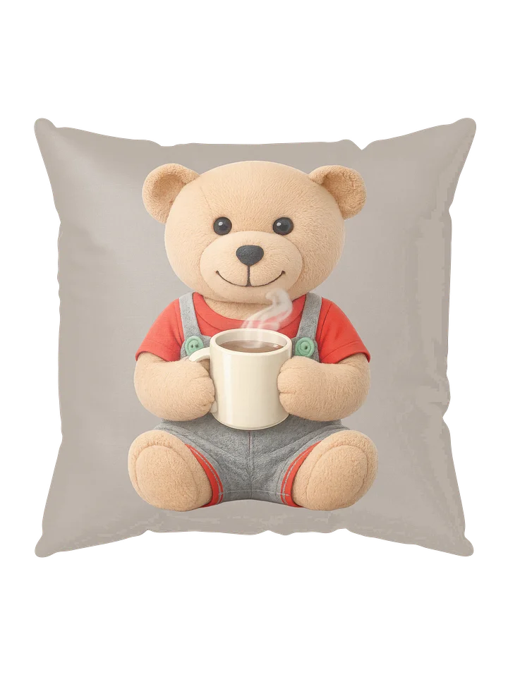 Morning Coffee Teddy Pillow product image (1)