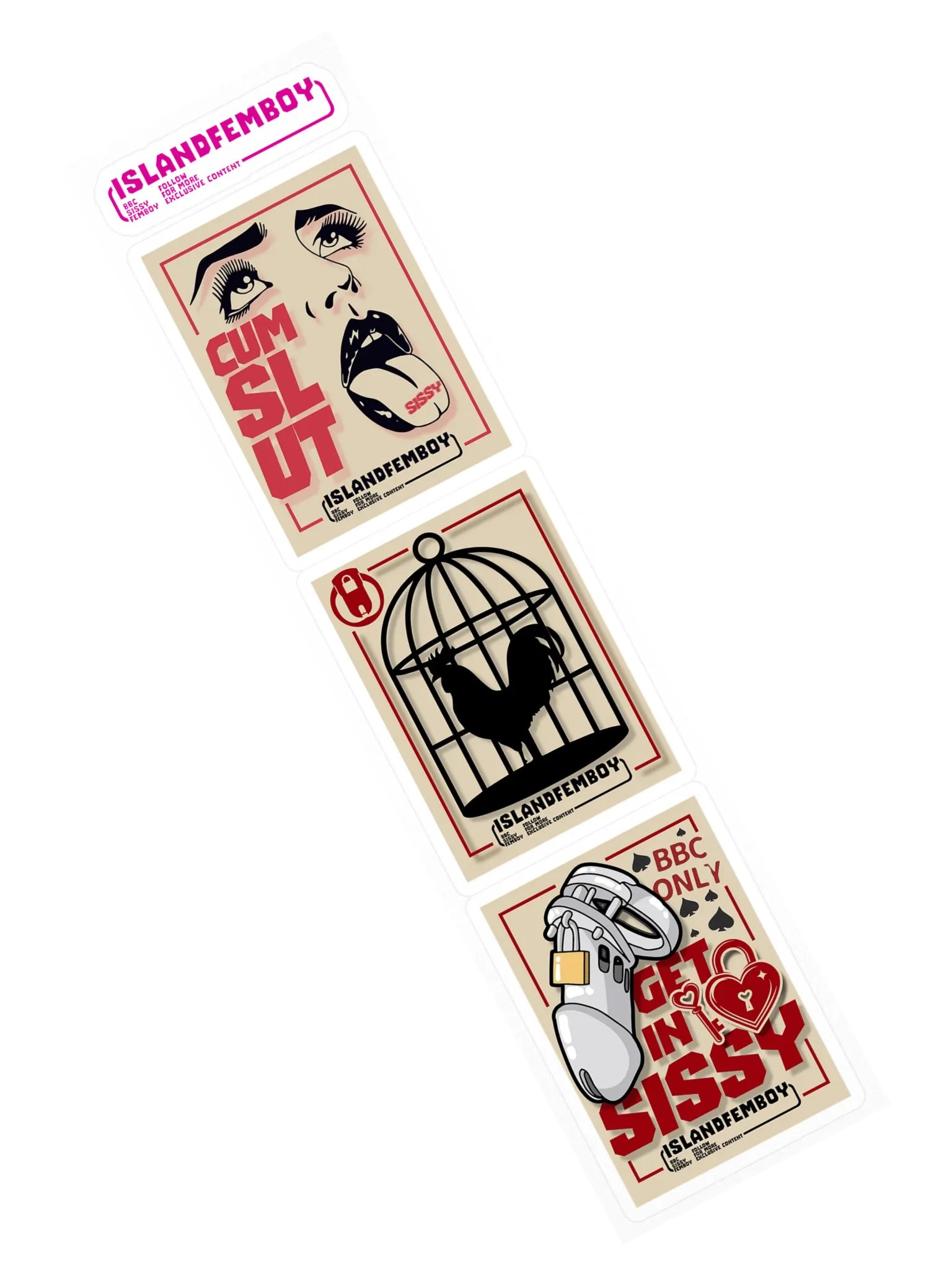 ISLANDFEMBOY : Sissy Sticker Pack : Femboy : Twink product image (3)