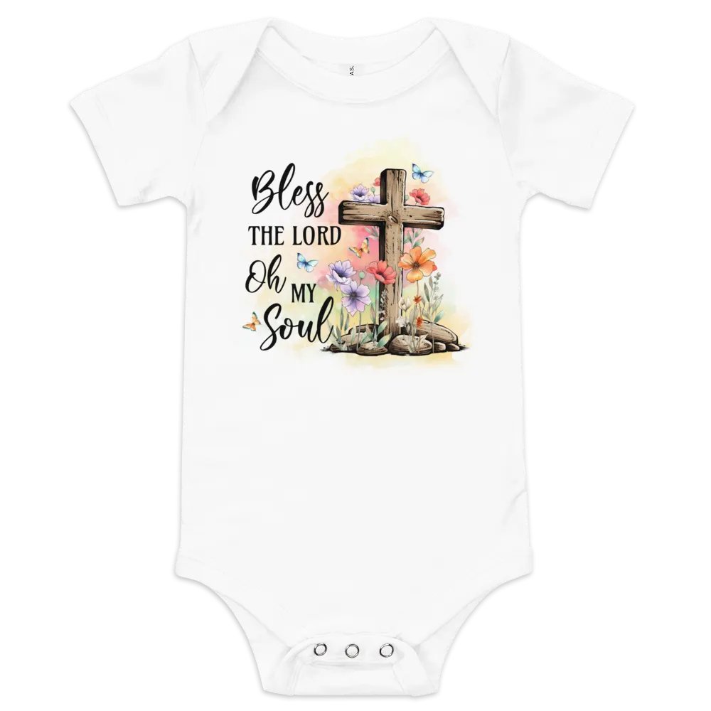 Divine Serenity: 'Bless the Lord' Baby Onesie product image (2)