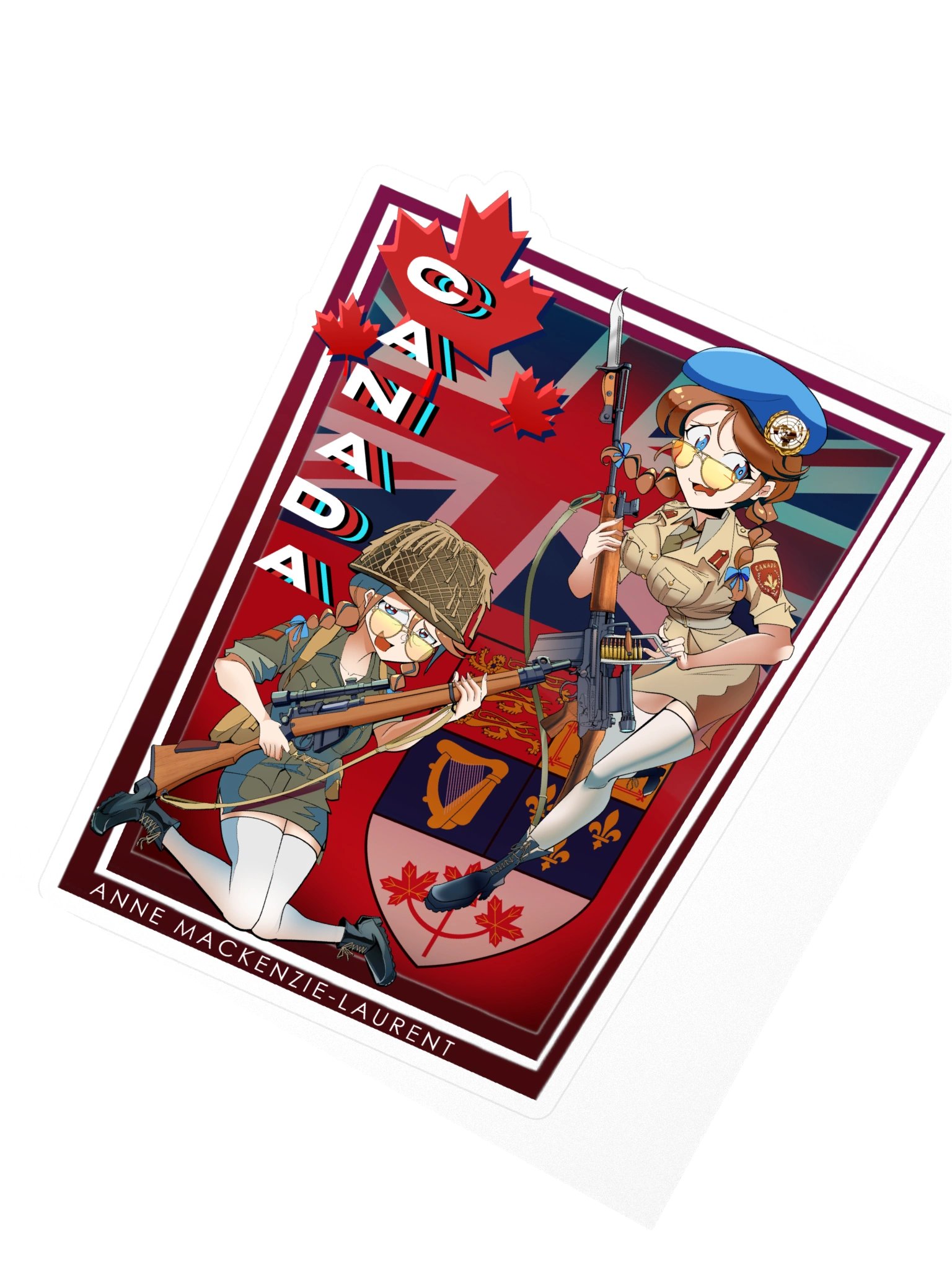 Anne Mackenzie SUEZ 1956 - ILLUSTRATED STICKER product image (2)