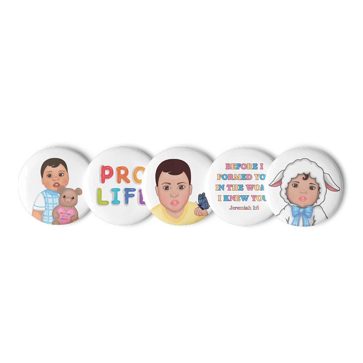 Set of Pro-Life Pin Buttons product image (2)