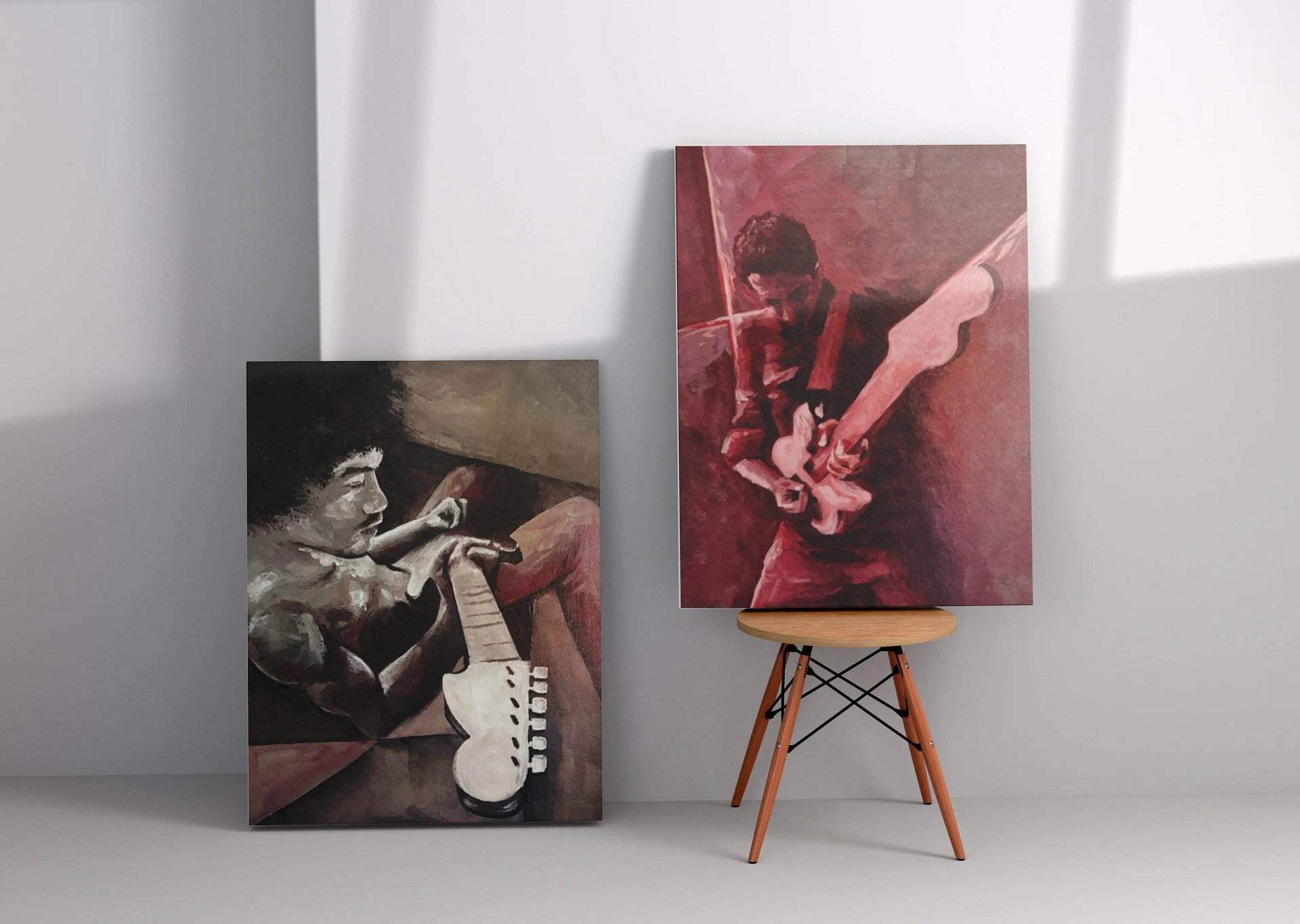 Grey Guitar Print product image (6)