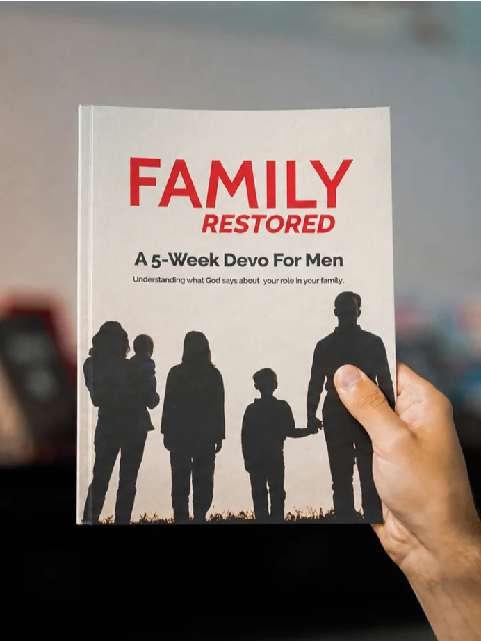 Family Restored: A Transformative 5-week Devotional from Men of Iron. (Paperback Workbook) product image (1)