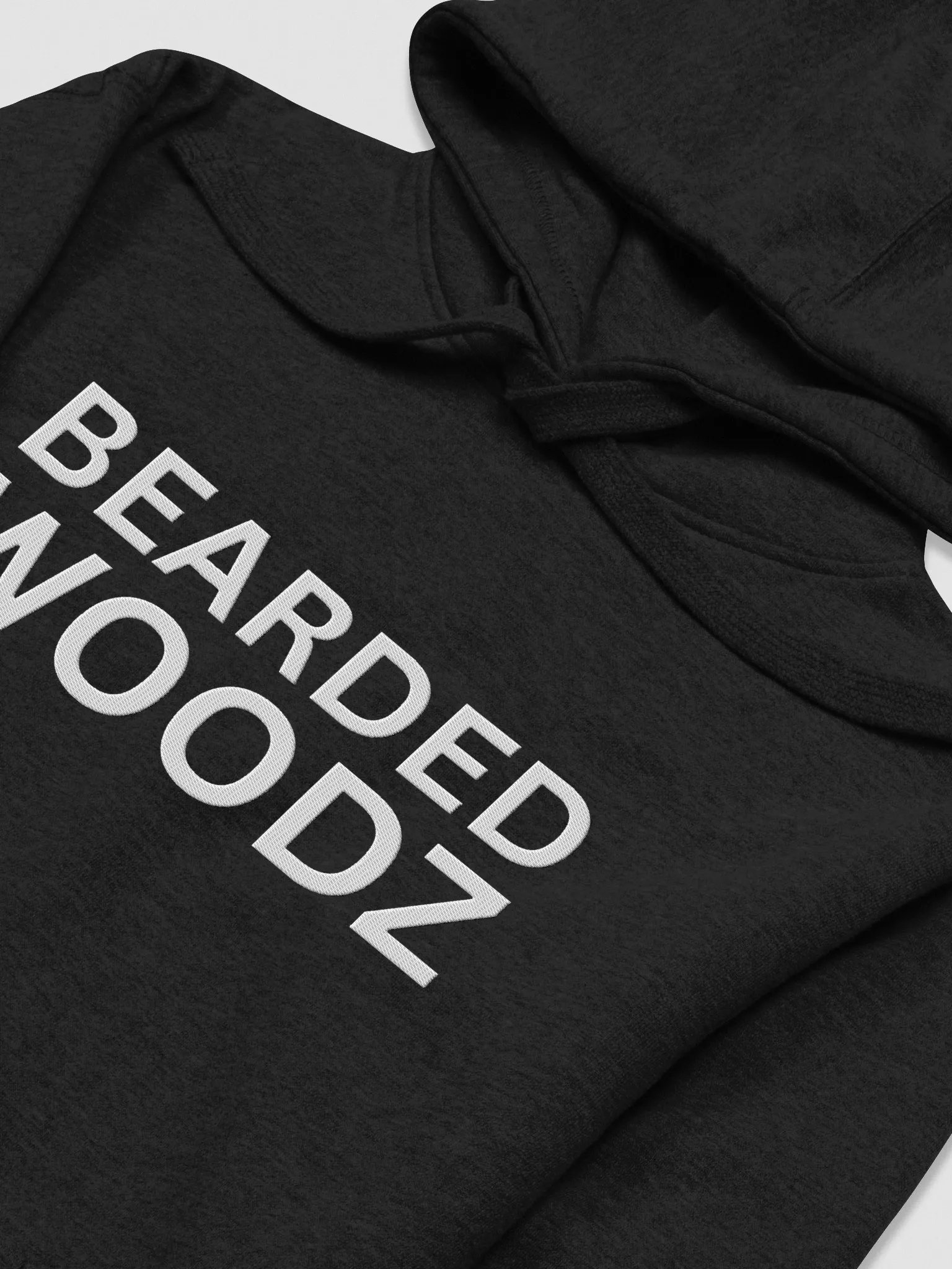 Men's Bearded Woodz Hoodie - White Embroidery product image (2)