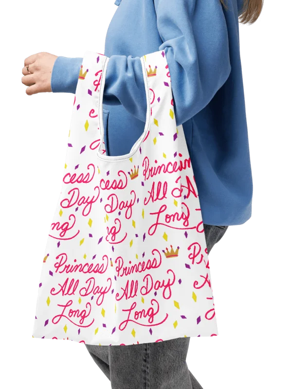 Princess All Day Long Reusable Grocery Tote Bag product image (5)