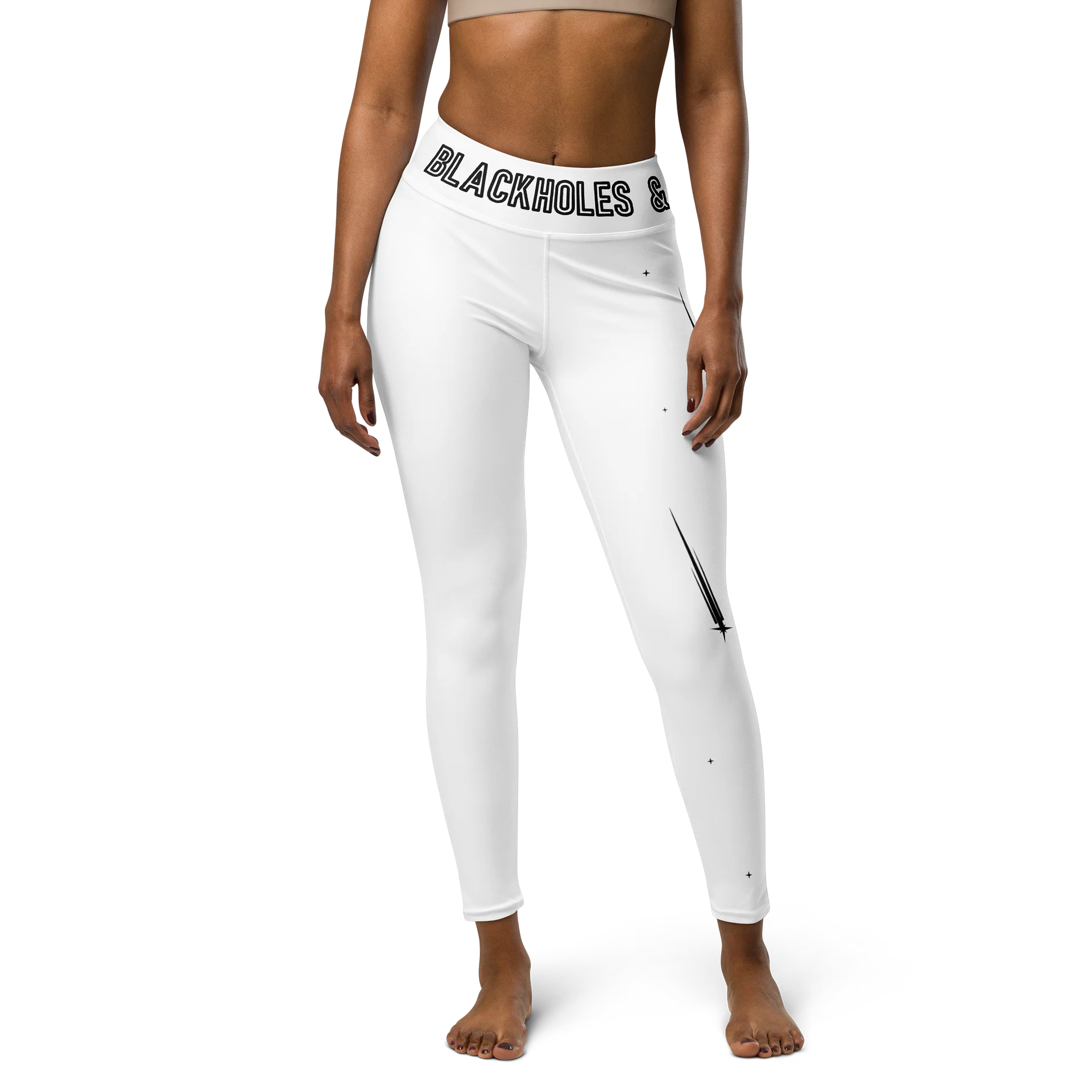 Blackholes & Hulahoops - White Yoga Pants product image (1)