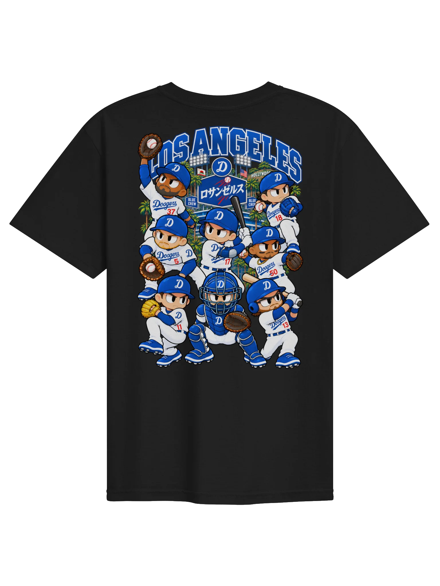 Los Angeles Baseball 2026 Animated Player Back Print T-Shirt product image (2)