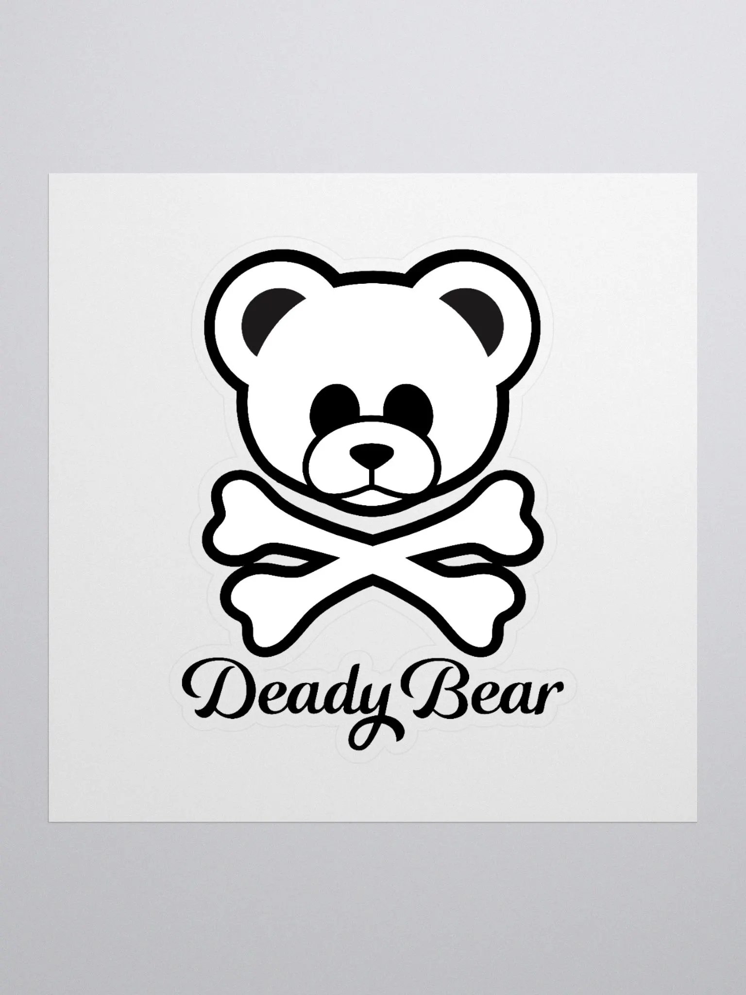 Cute & Edgy Deady Bear Kiss-Cut Stickers product image (1)