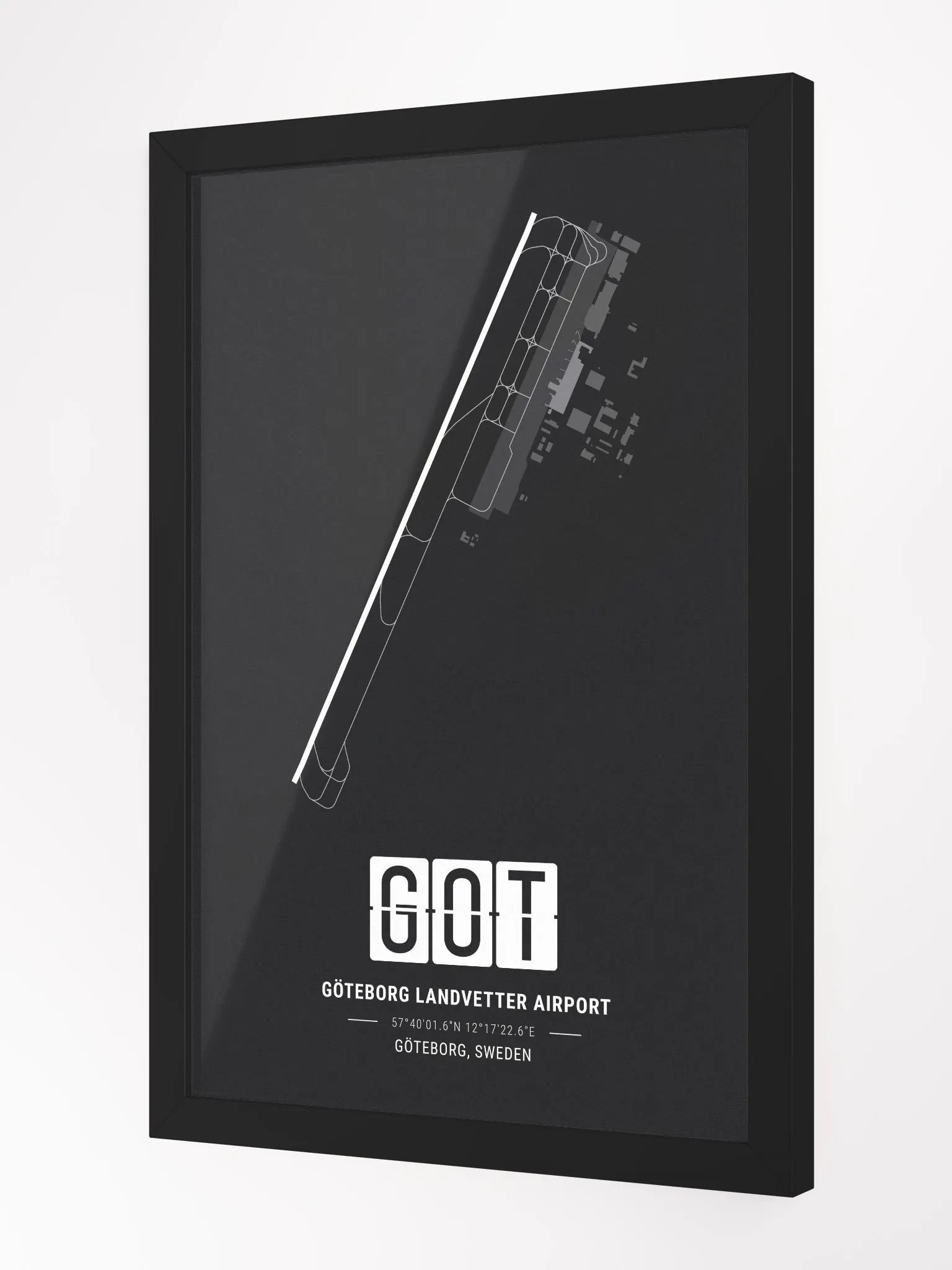 Framed Airport GOT Premium Map On Matt Paper product image (2)