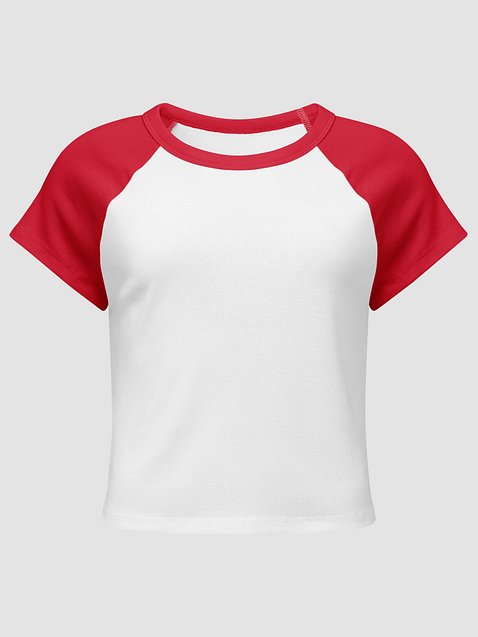 Photo showing Bella+Canvas Women's Micro Rib Raglan Baby Tee