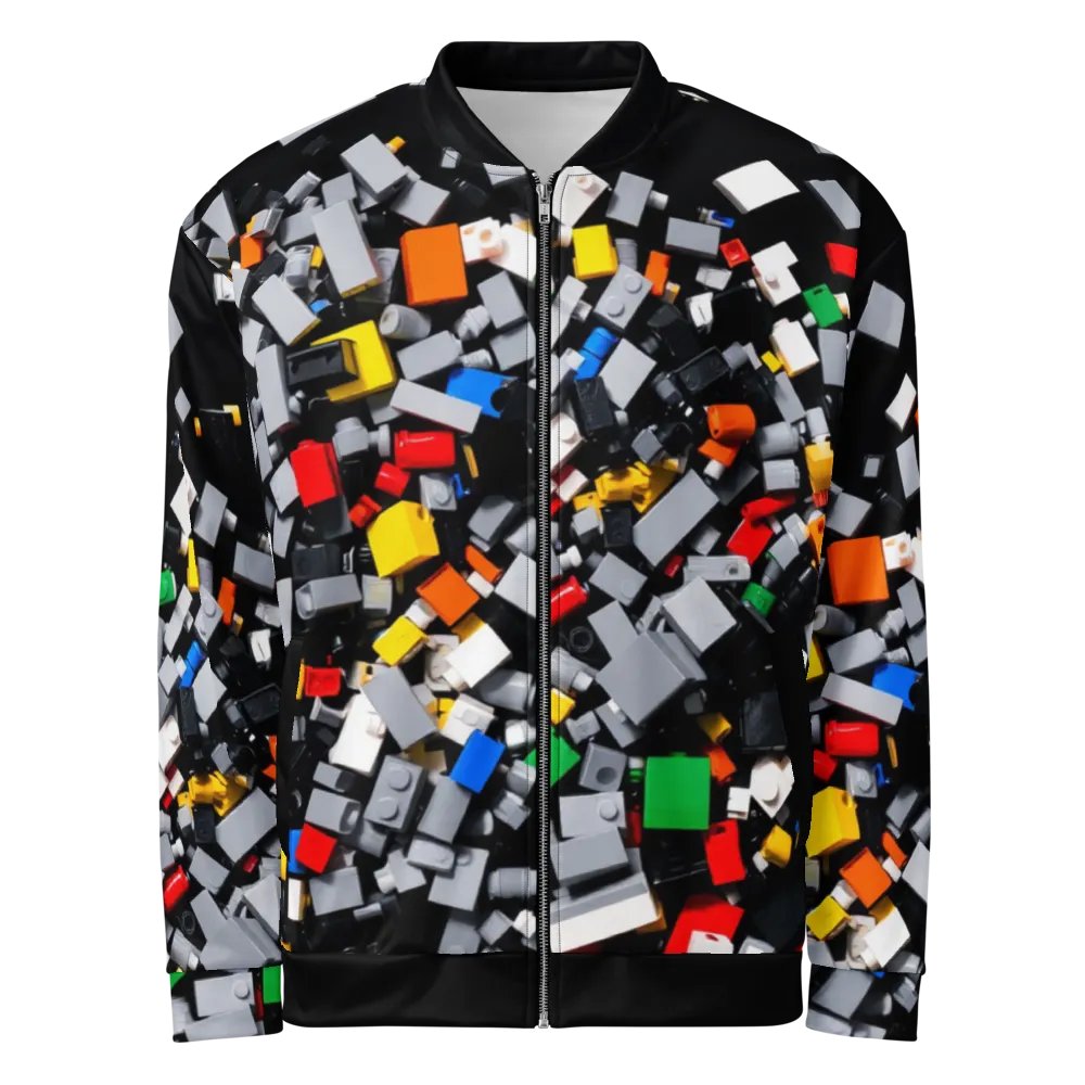 Colorful Chaos: The World of Imagination Bomber Jacket product image (3)