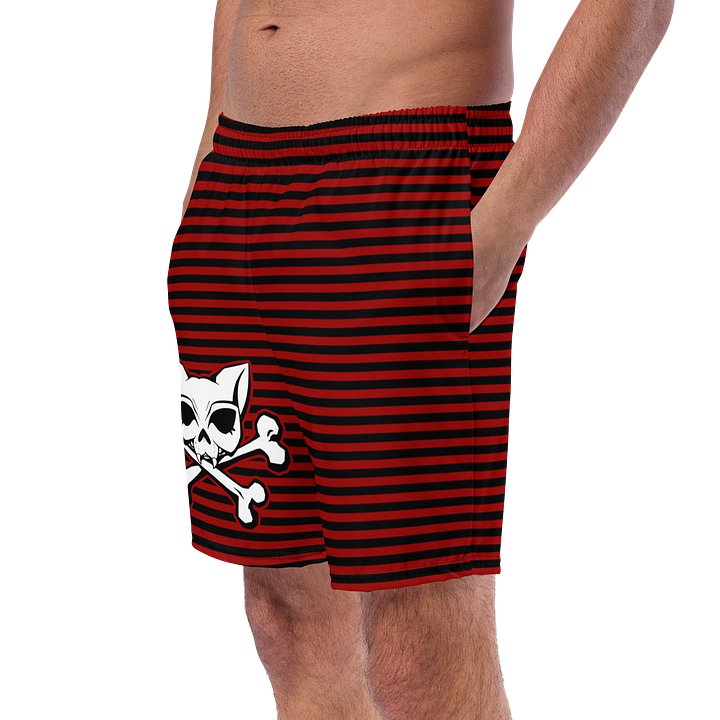 Red and Blaque Redlne Kat Skull Swim Shorts product image (2)