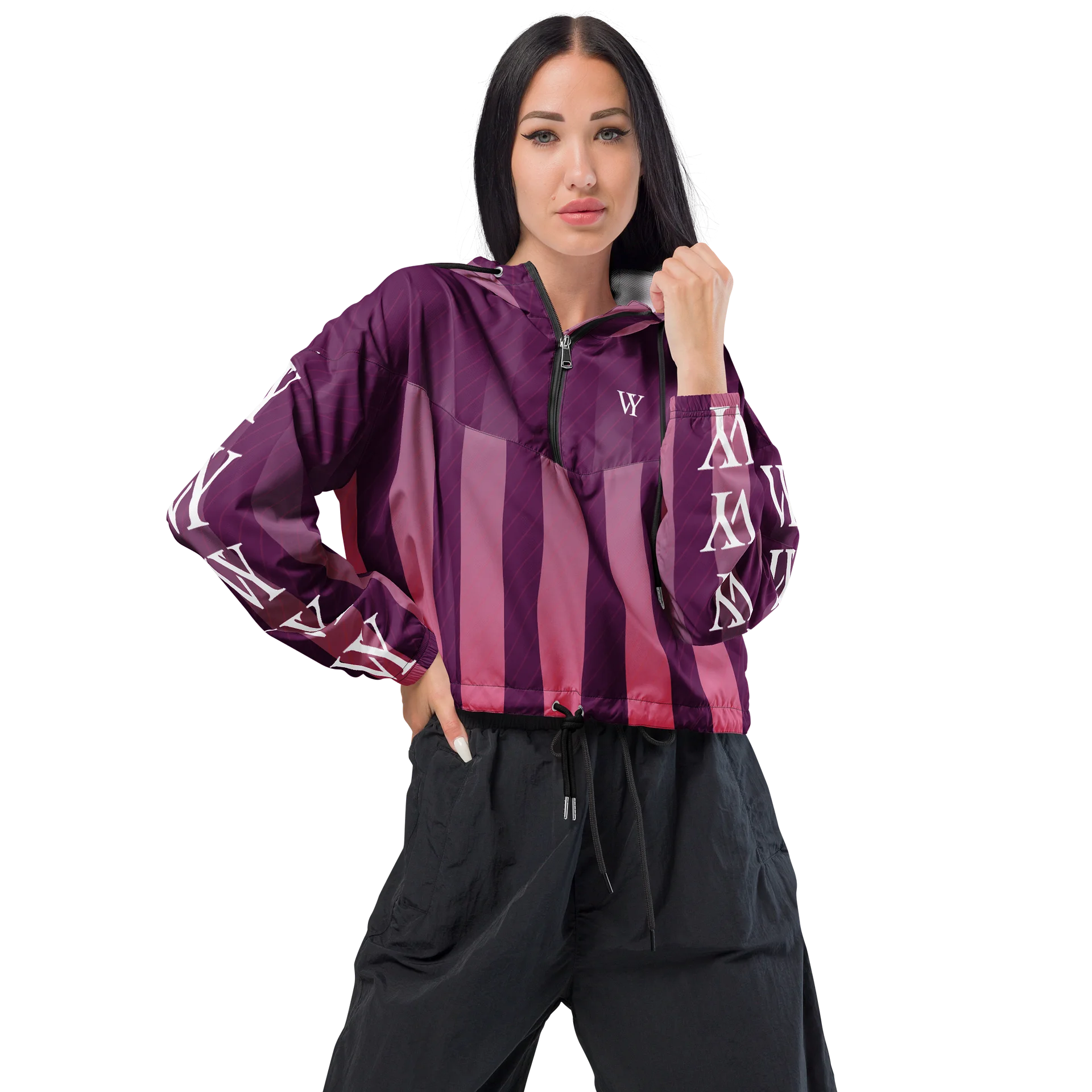 VY Stripe Cropped Windbreaker product image (1)