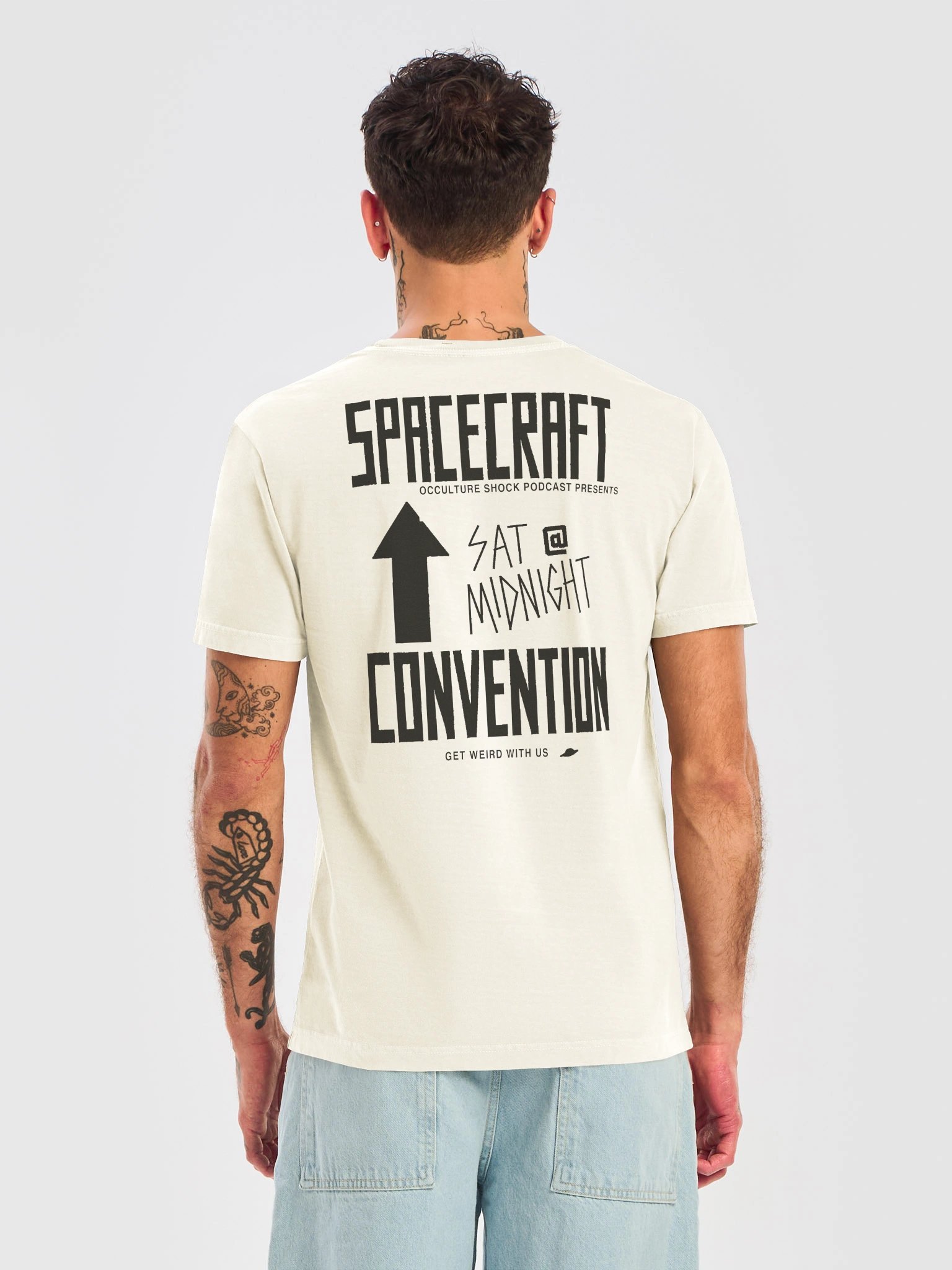 Spacecraft Convention Tee - Vintage White & Faded Black product image (1)