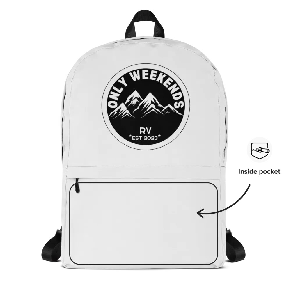 Only Weekends RV logo Backpack product image (4)