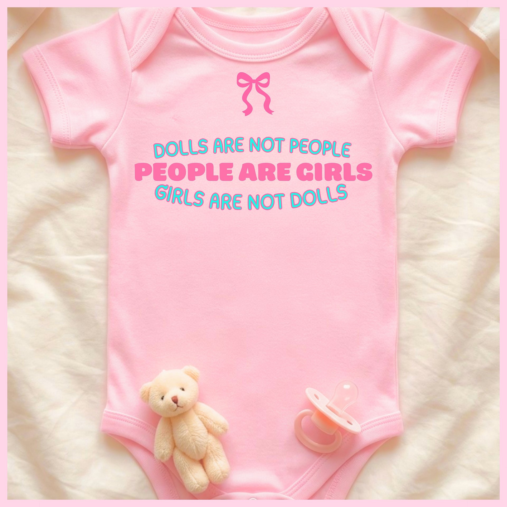 Dolls are not People Onesie product image (1)
