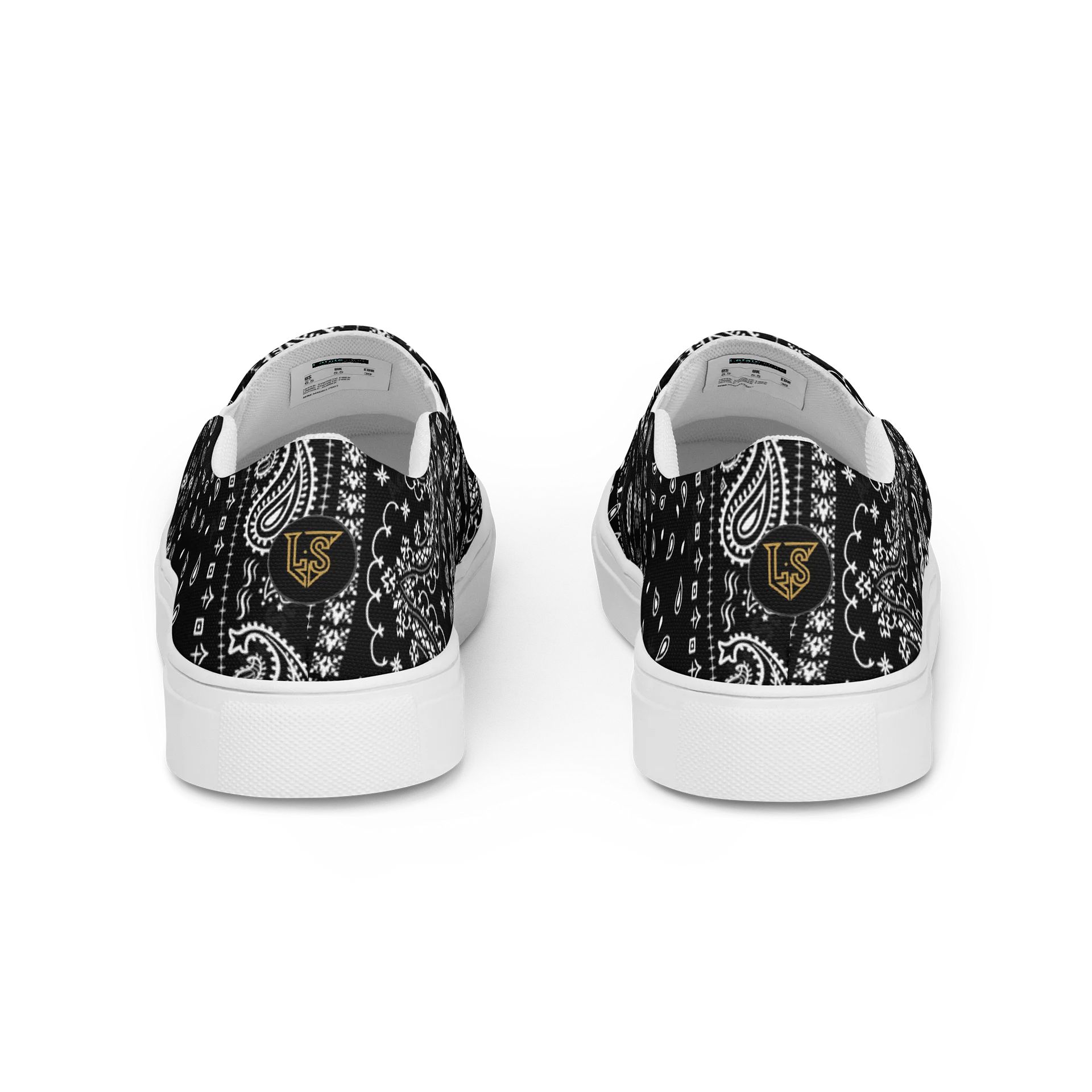 Lafate.Store Designer Slip On - Men (black Paisley) product image (4)