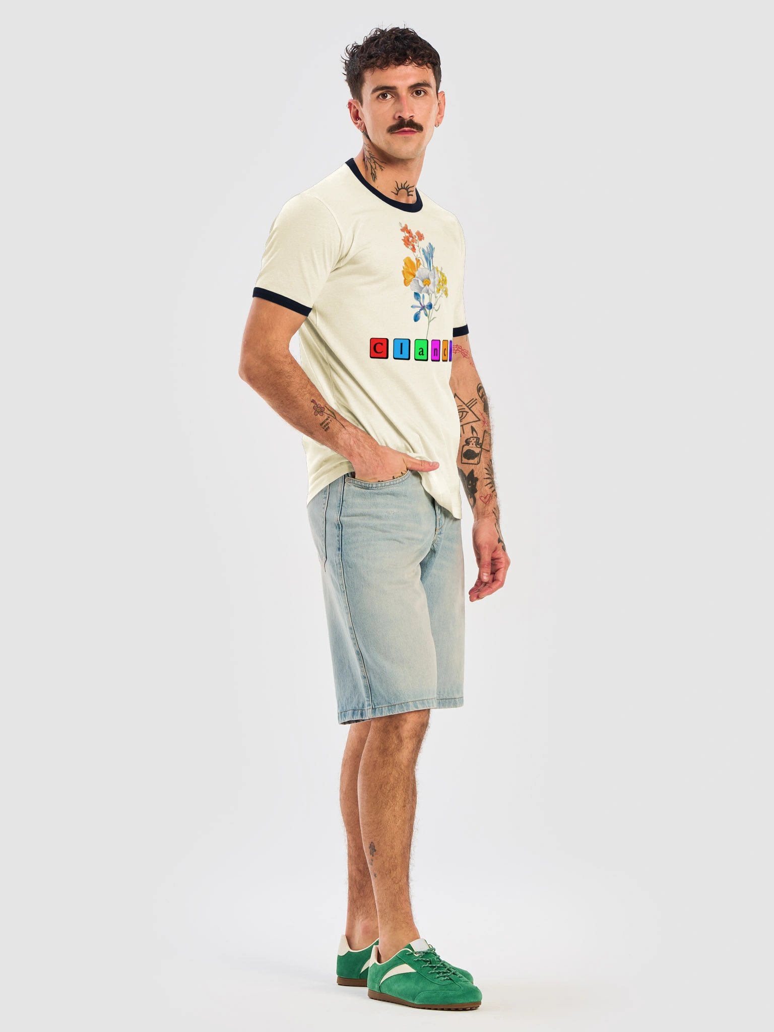 Clancy Flower Ringer Tee product image (21)