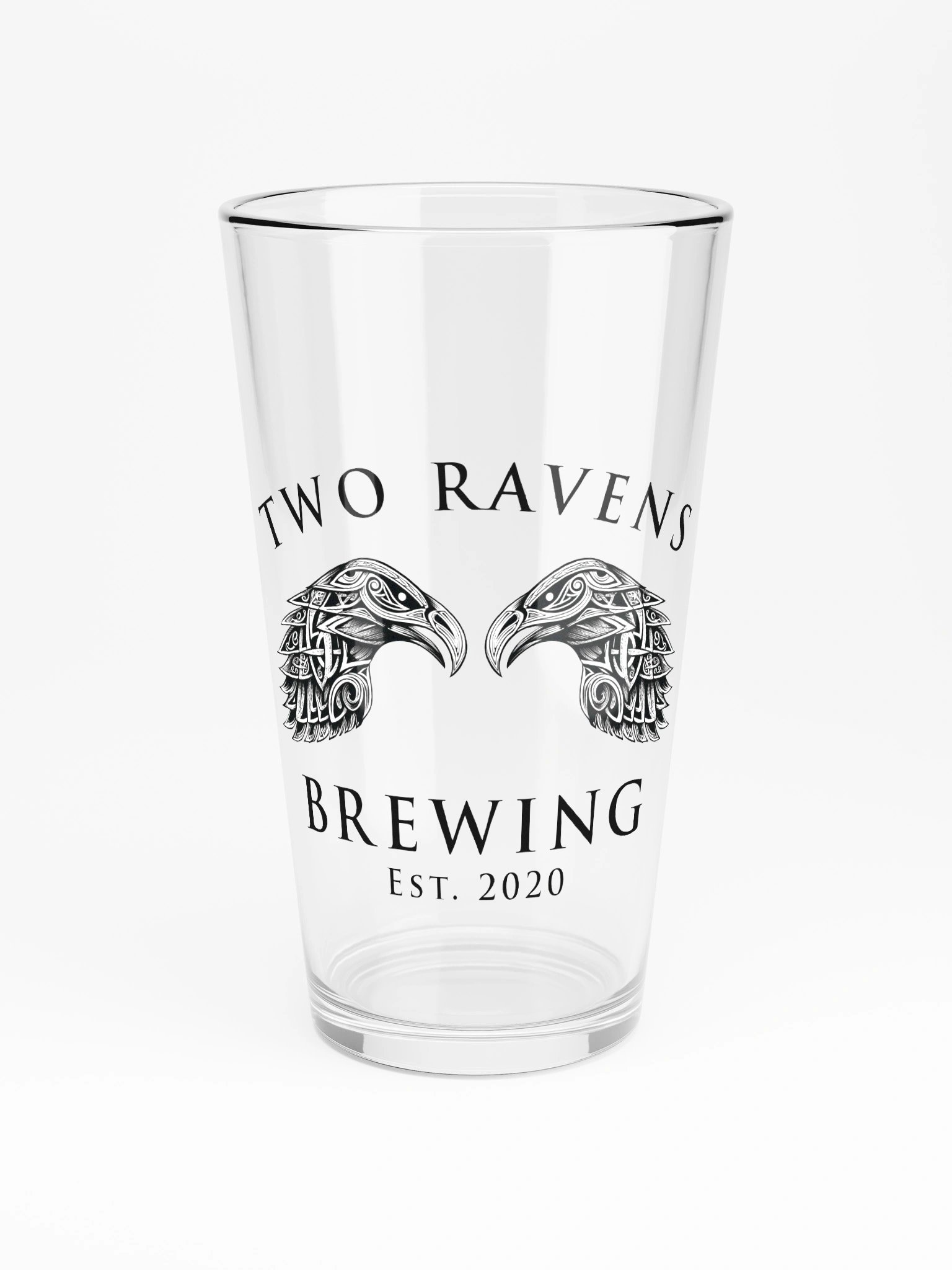 Two Ravens Brewing Banner Pint Glass product image (3)