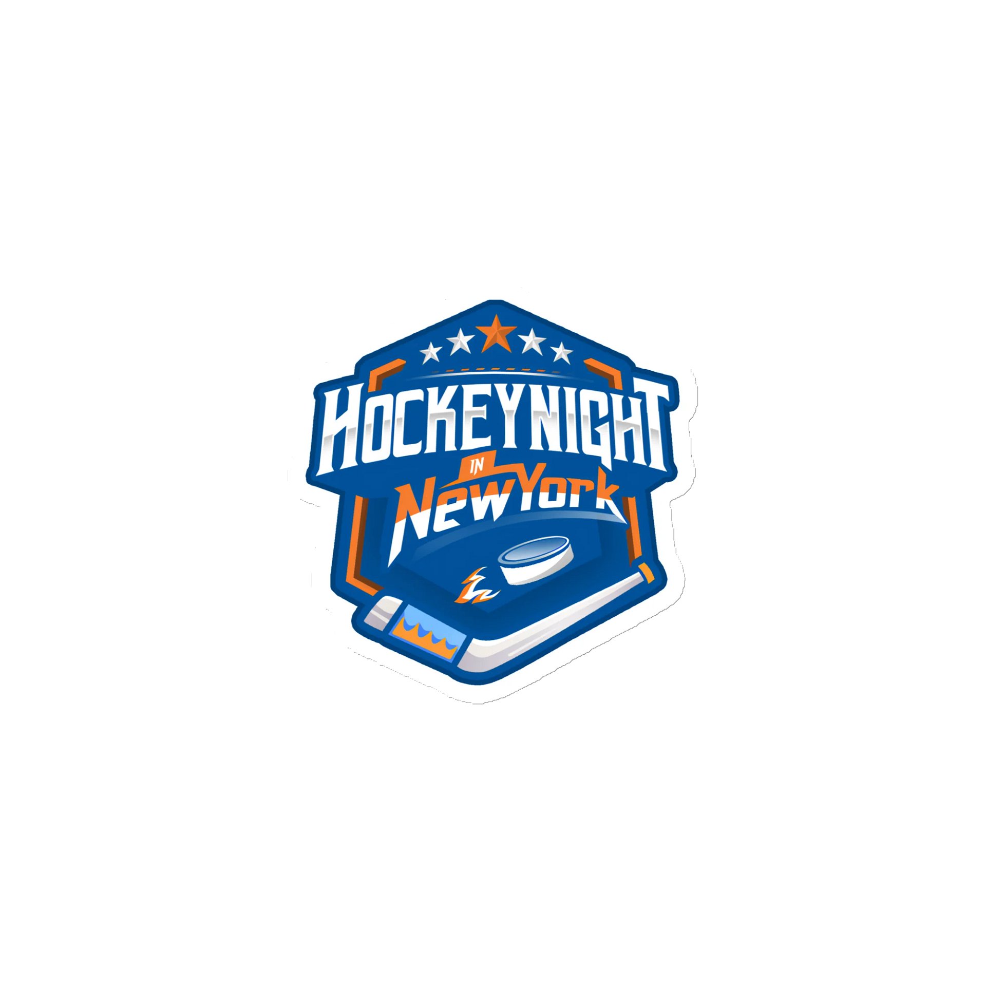 Hockey Night in New York Die-Cut Magnets product image (1)