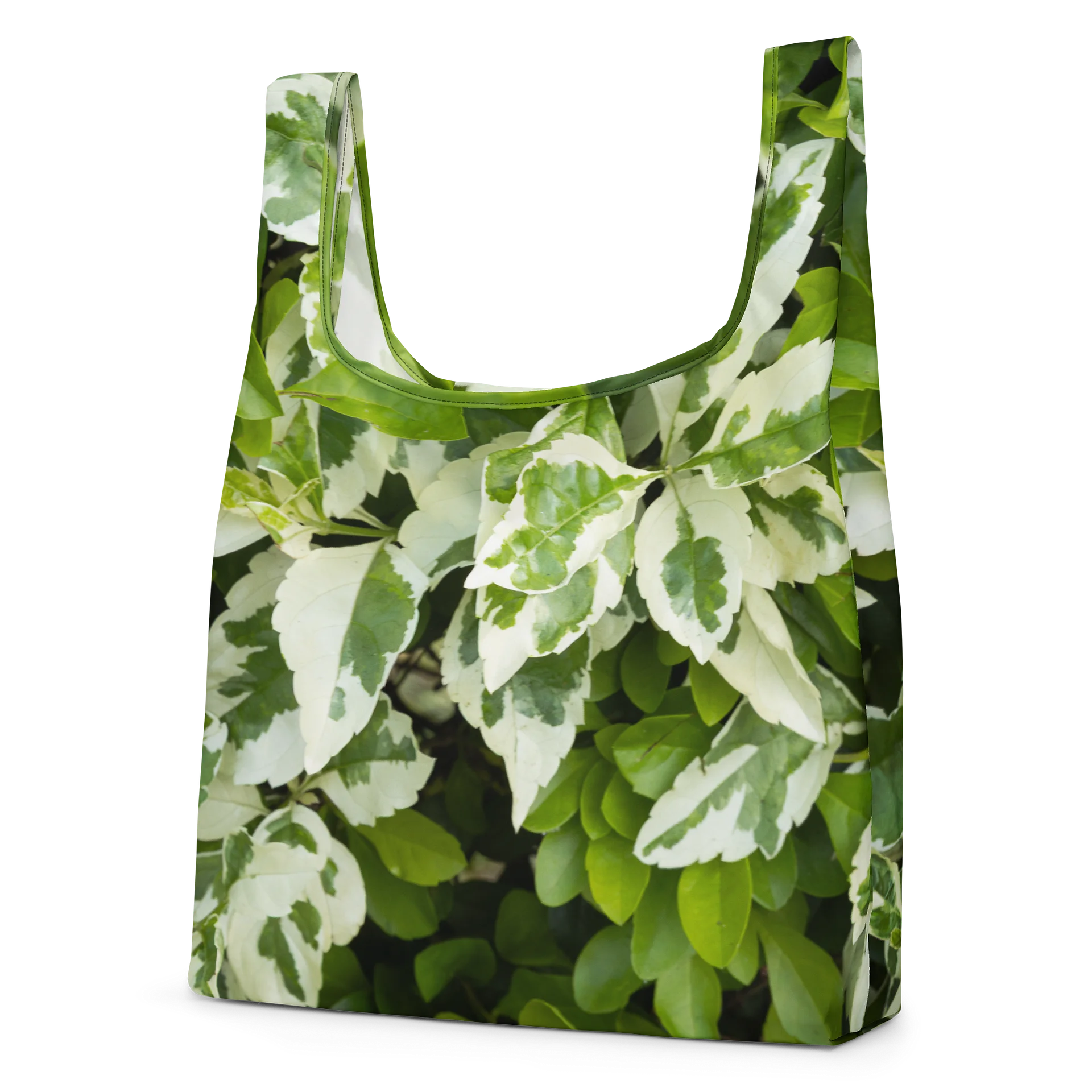 Moss & Parch All-Over Print Re-Usable Shopping Bag | Earthy Forest Green Grocery Tote product image (2)