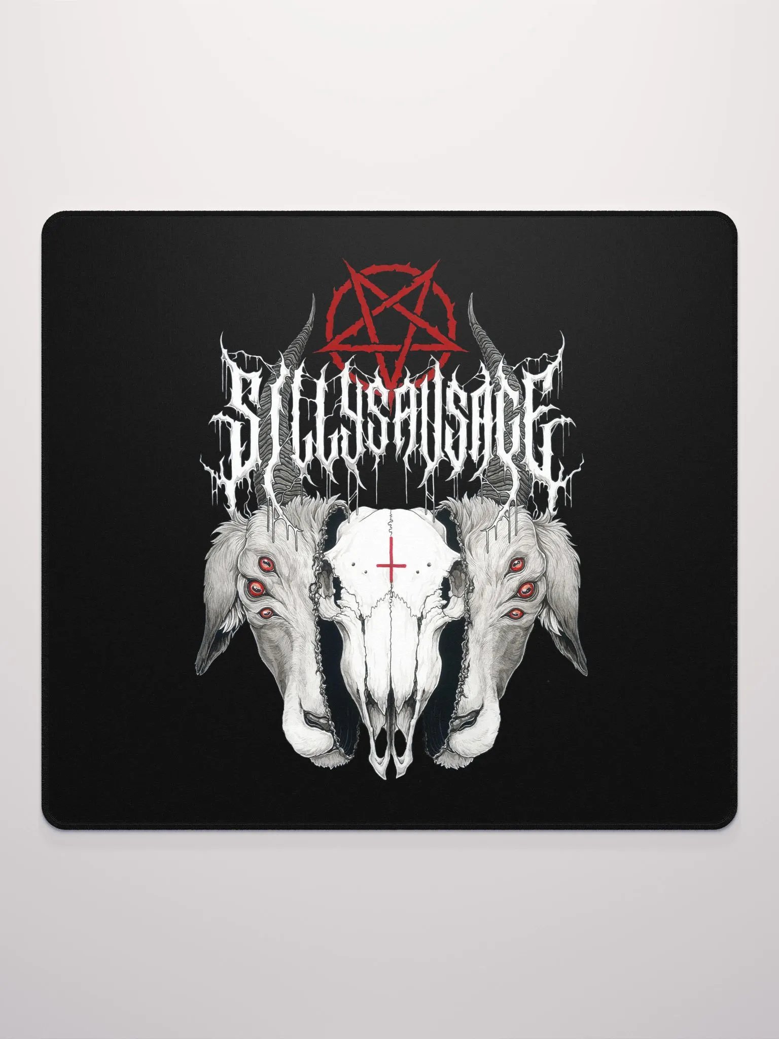 Sillysau5age Demonic Goat Mouse Mat product image (1)