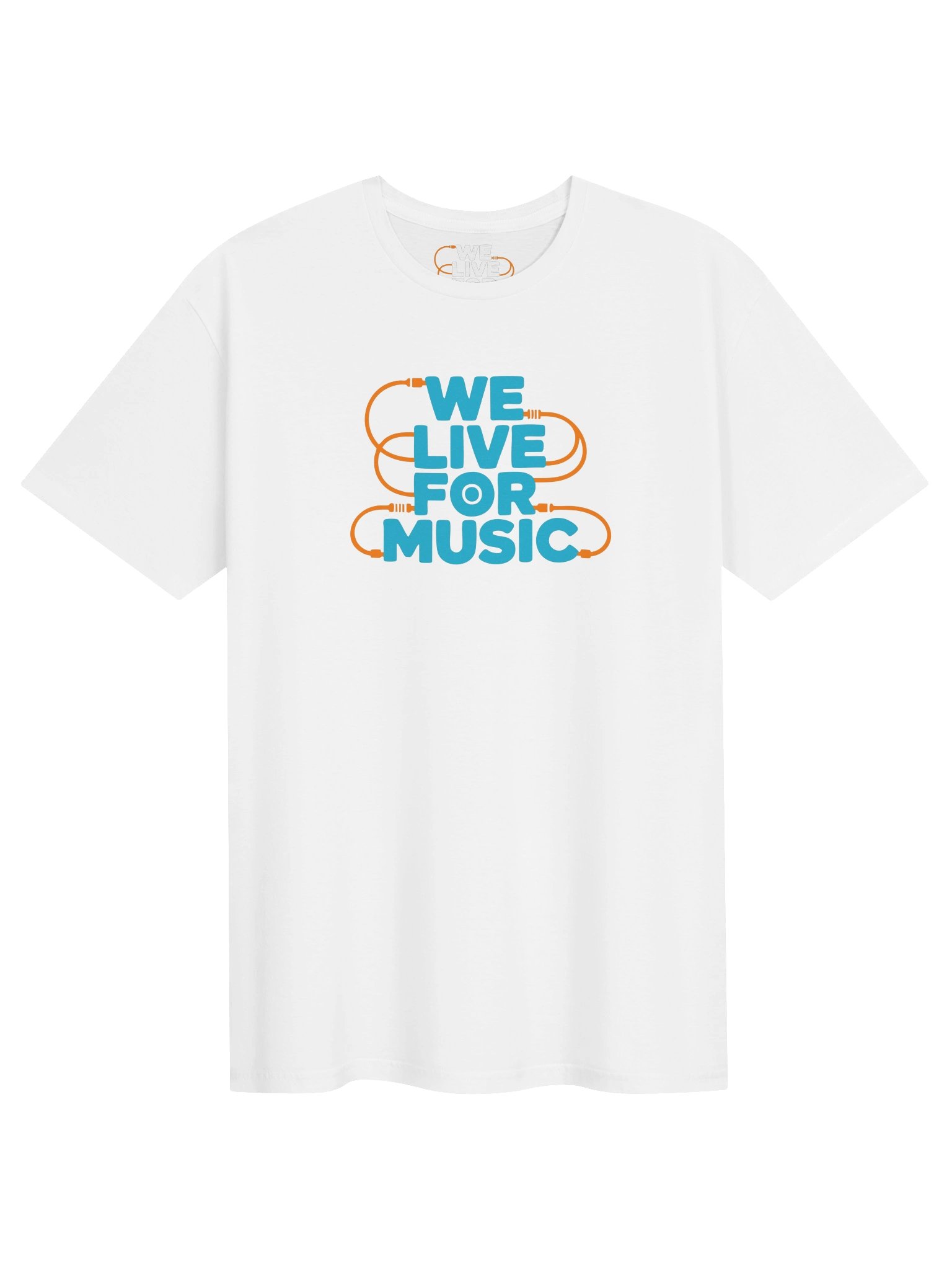 Copy of We Live For Music Turqoise Logo Unisex T-shirt product image (1)
