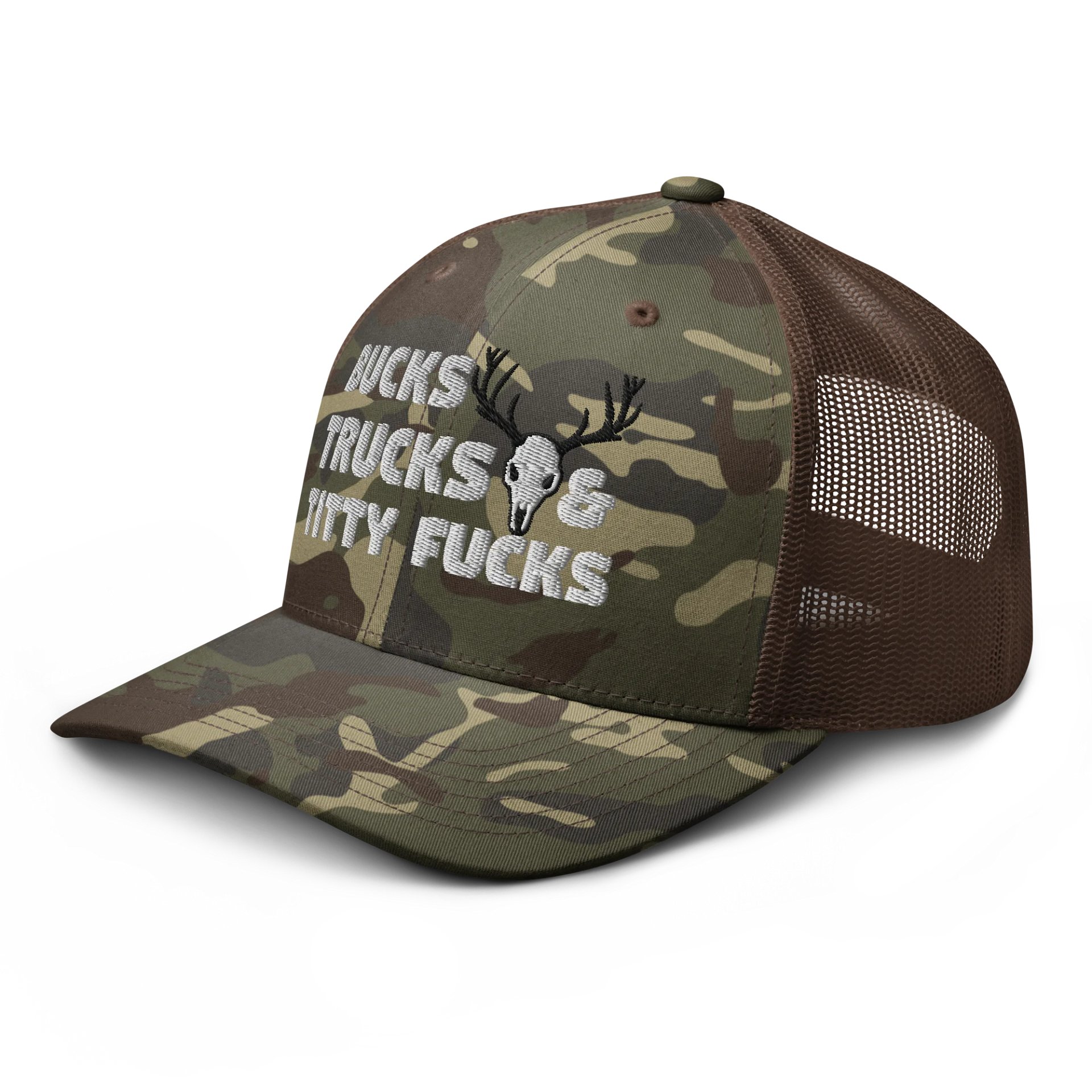 BUCKS AND TRUCKS Camo Trucker Hat product image (4)