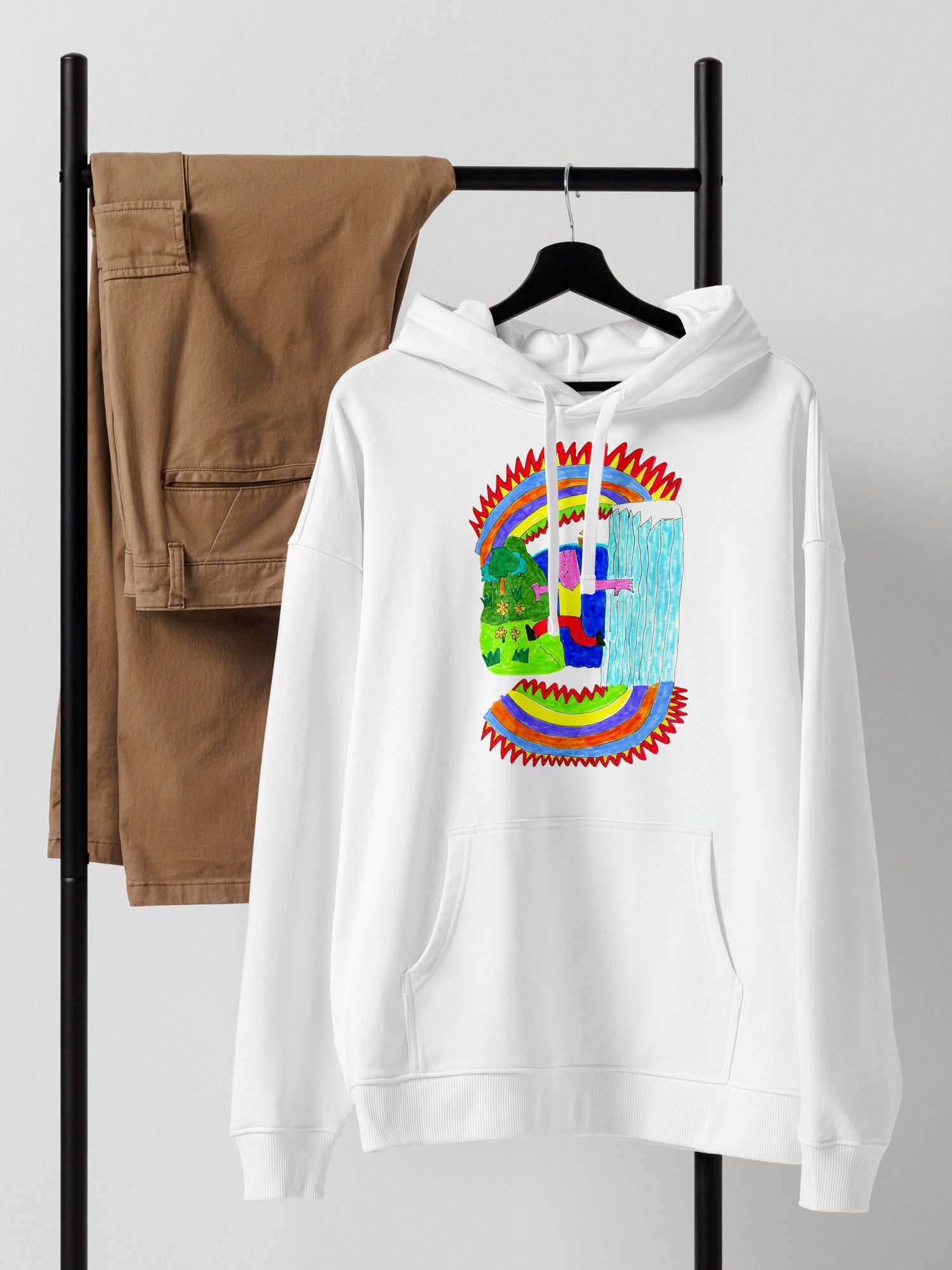 Abstract Lands Beyond Relaxed Hoodie product image (58)