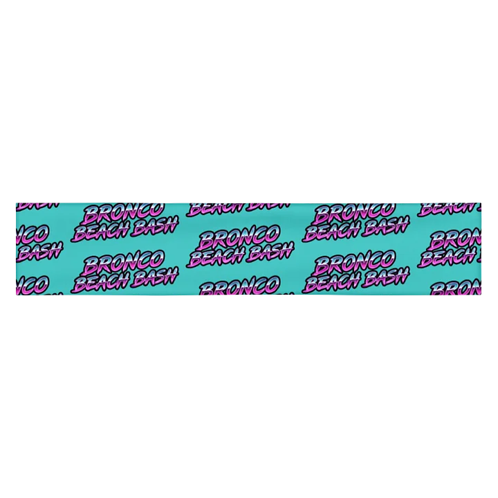 2026 Bronco Beach Bash OBX / Destination Bigfoot Bronco Collab All Over Print Headband (Dark Turquoise) product image (2)