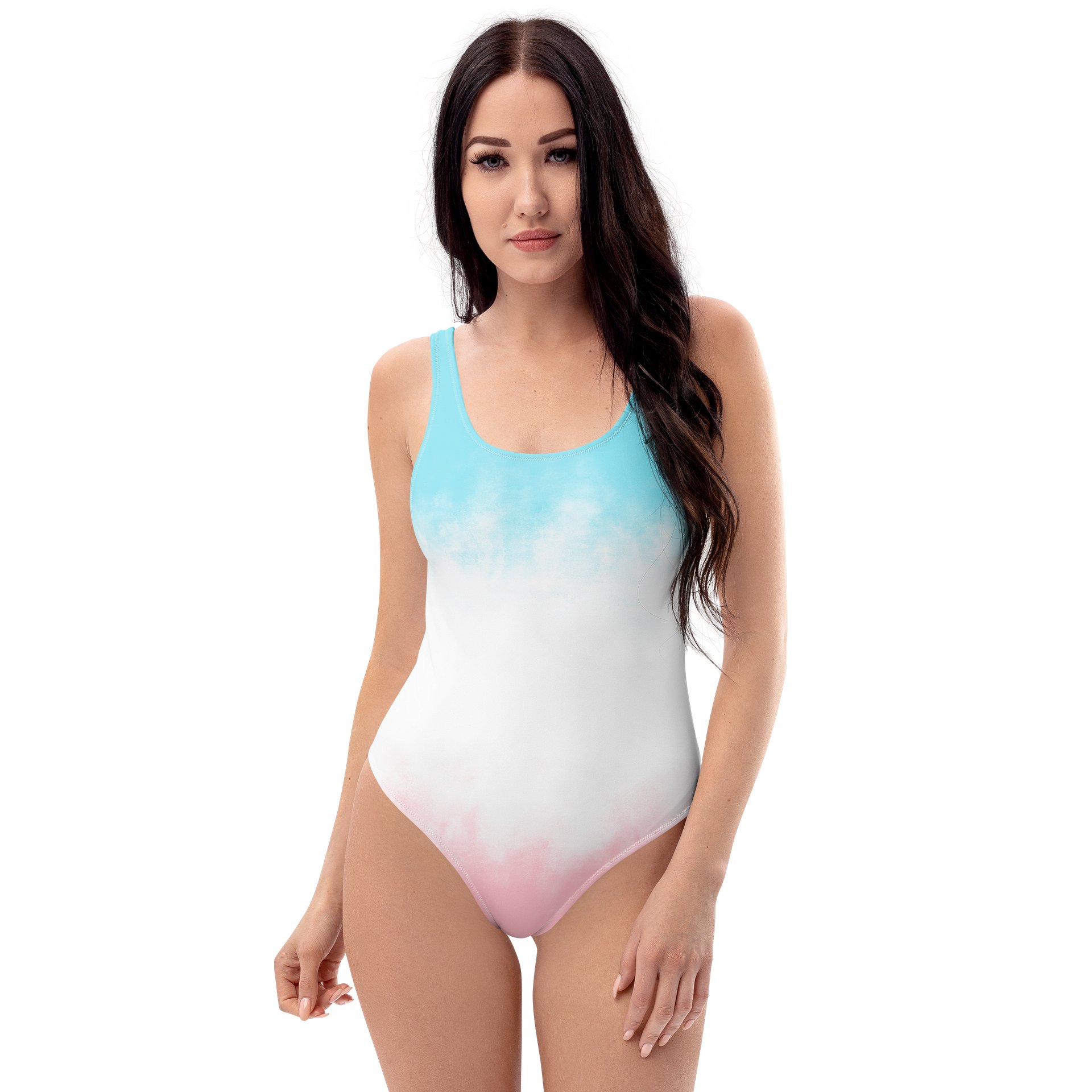 Pink Blue Bathing Suit product image (1)