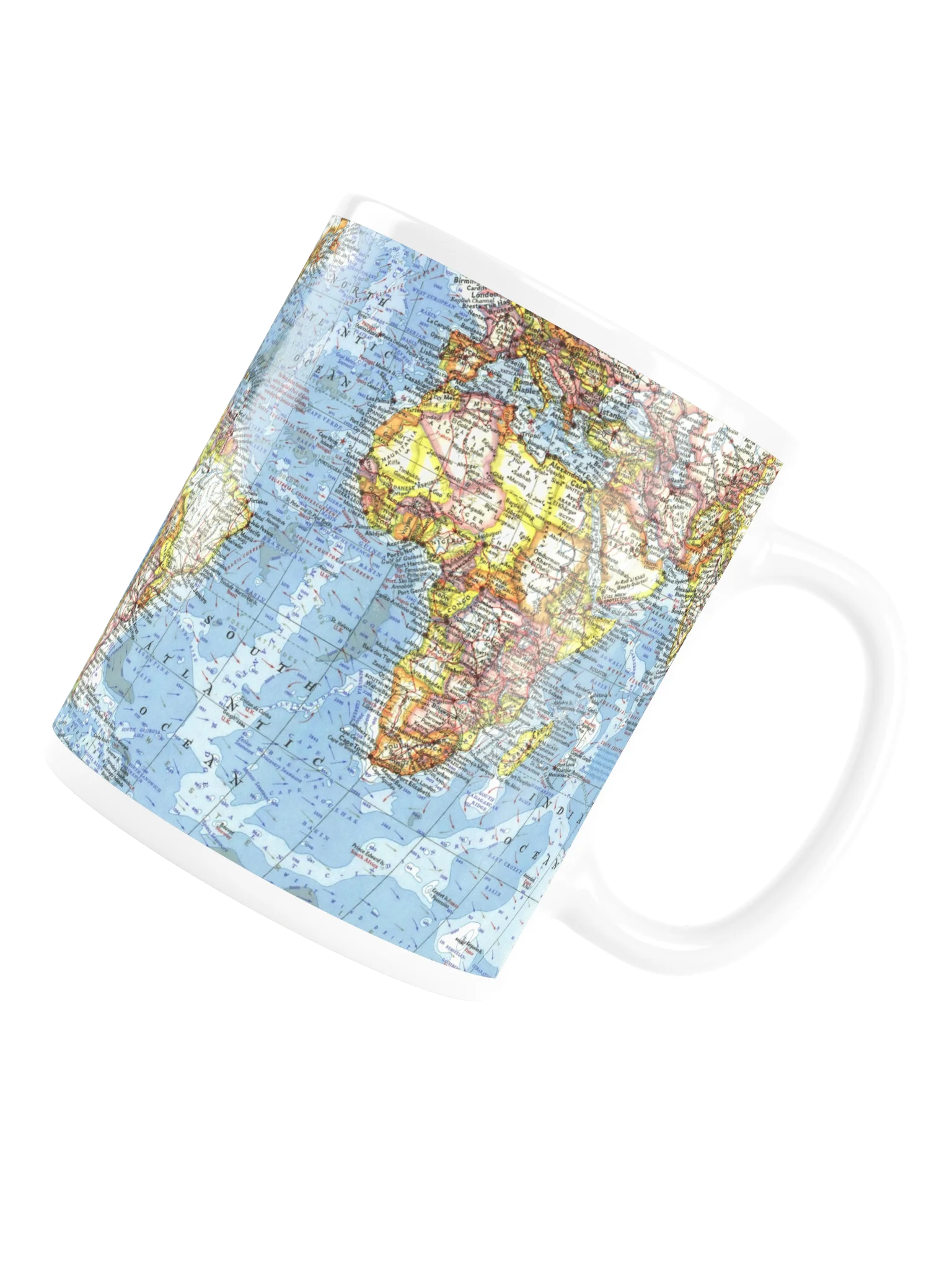 Atlas World Map Glossy Mug product image (6)