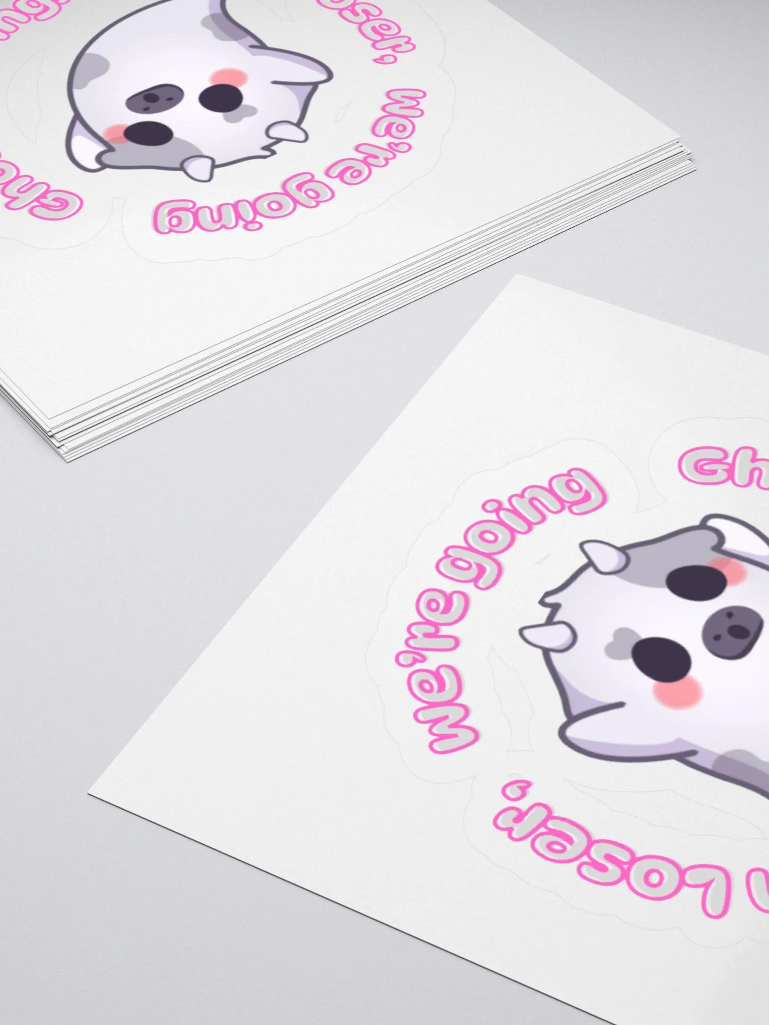 Ghostly Cow Sticker Pack product image (4)