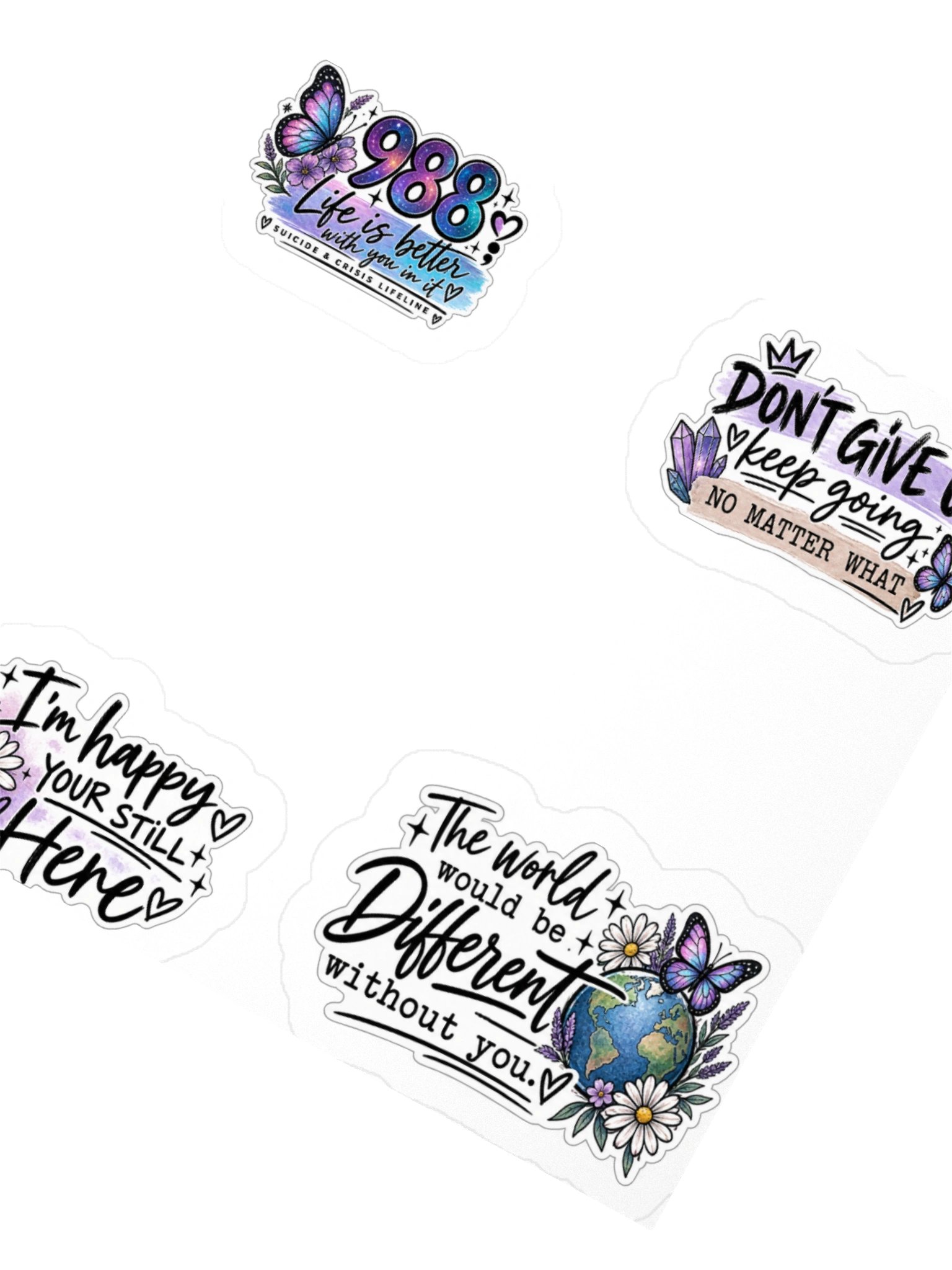 You Matter Mental Health Sticker Collection | Color Edition product image (2)